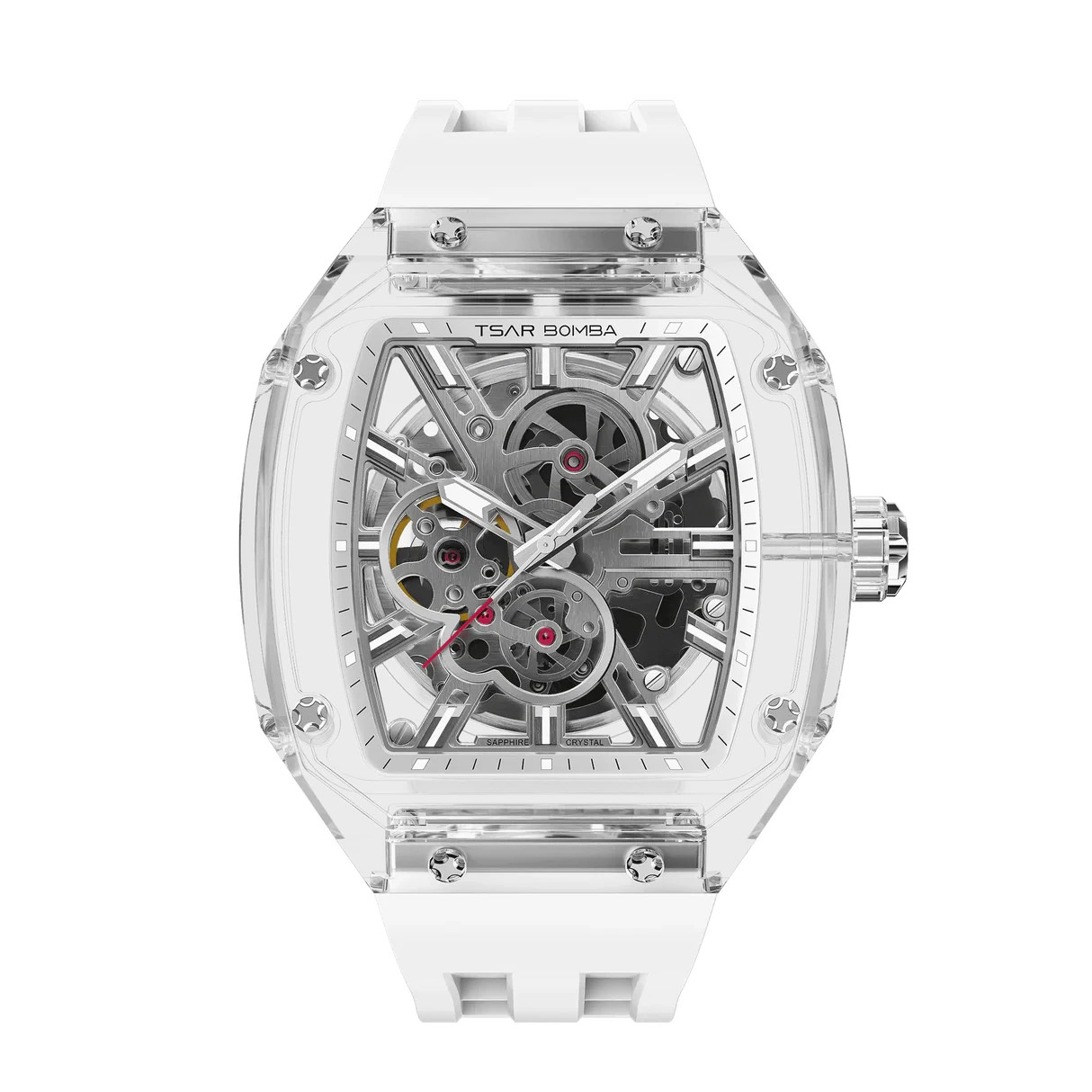 Tsar Bomba Light Matter Automatic White Men’s Watch – TB8223(1+1)-01