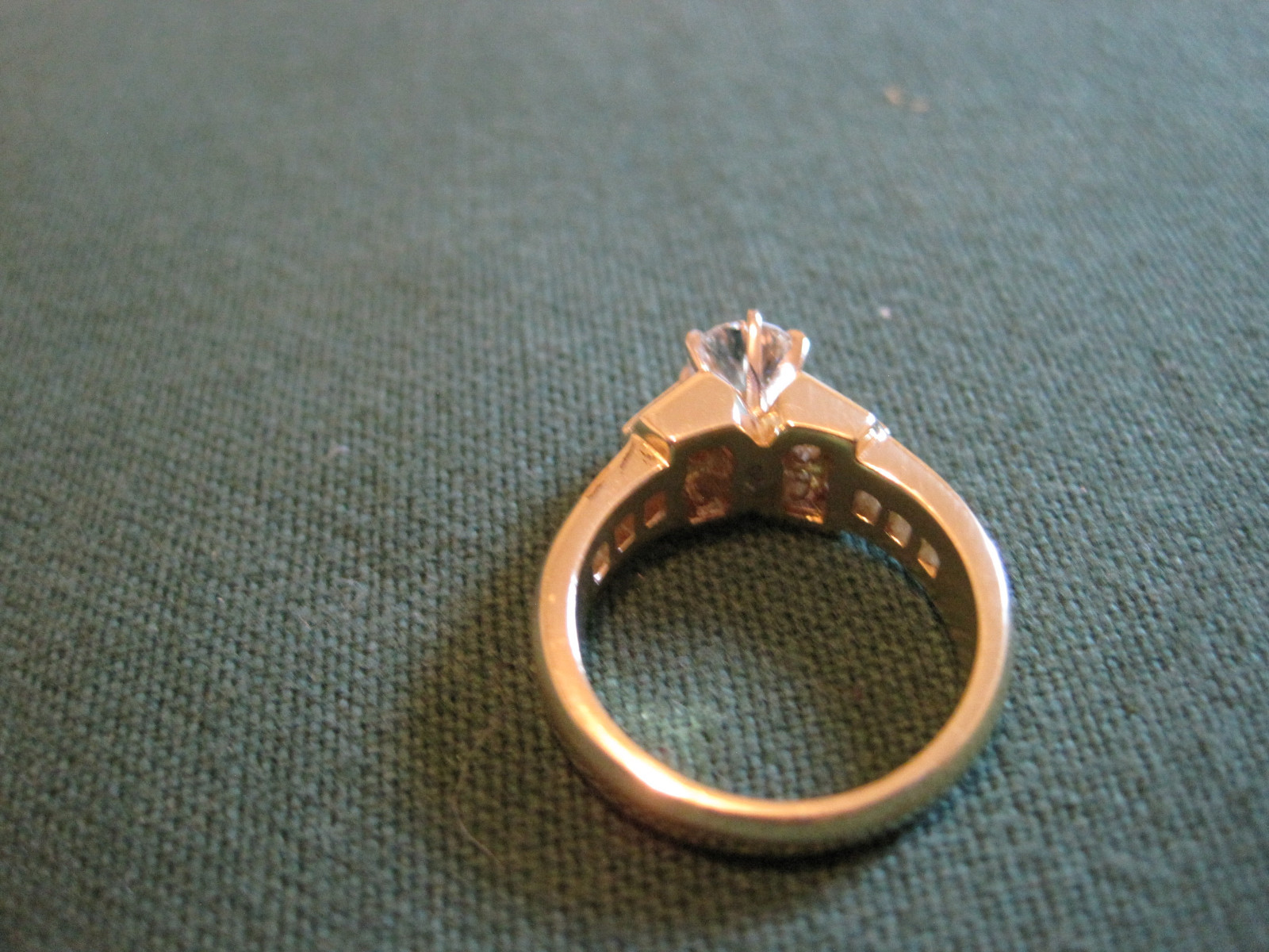 DIAMOND engagement/ wedding. all occassion 18K gold ring….154