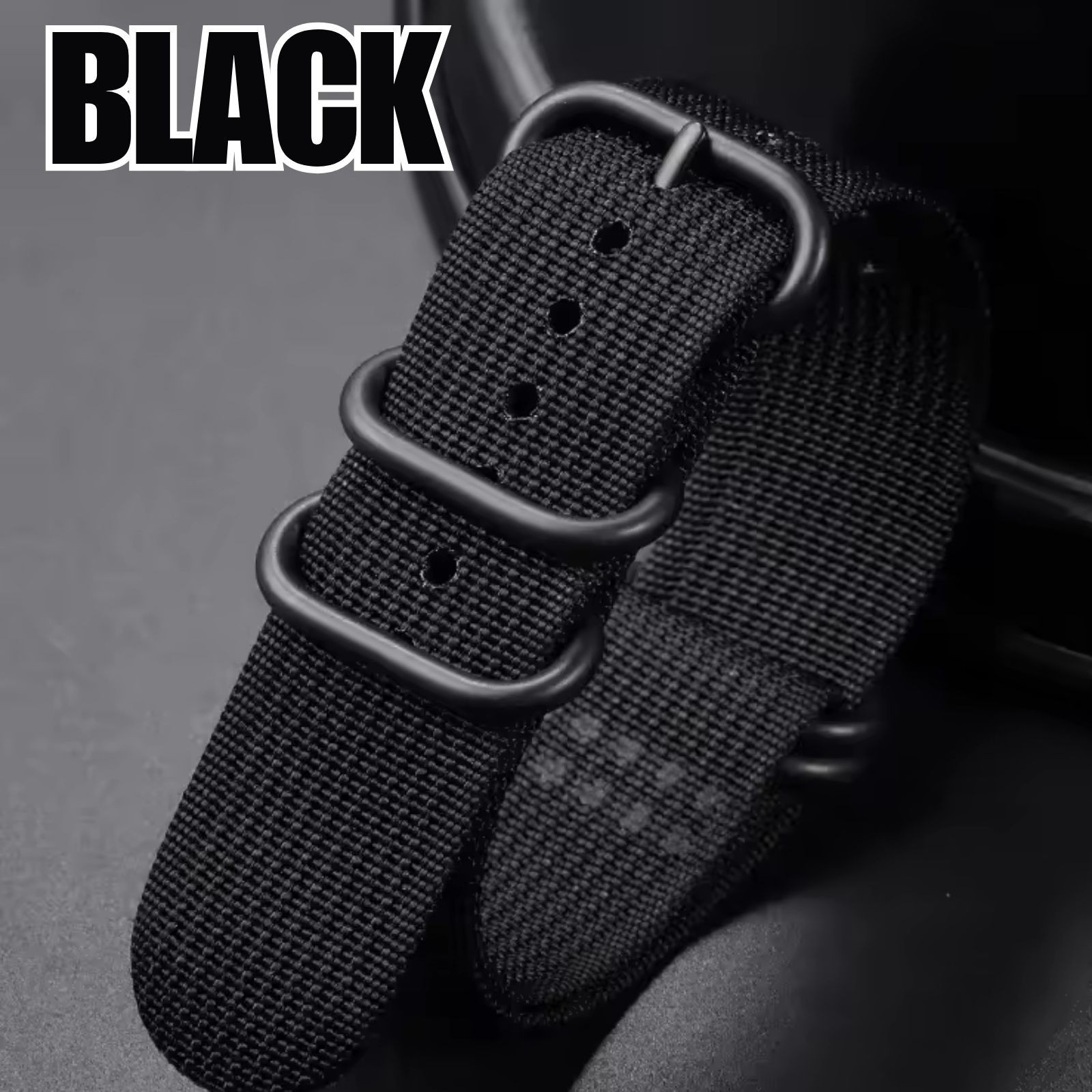 18mm 20mm 22mm 24mm Ballistic Durable Military Nylon Wrist Watch Band Strap New