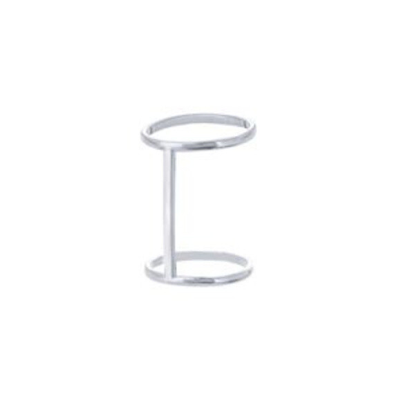 925 Sterling Silver Bar Connect Double Band Ring (Yellow Gold, Rose Gold Plated)