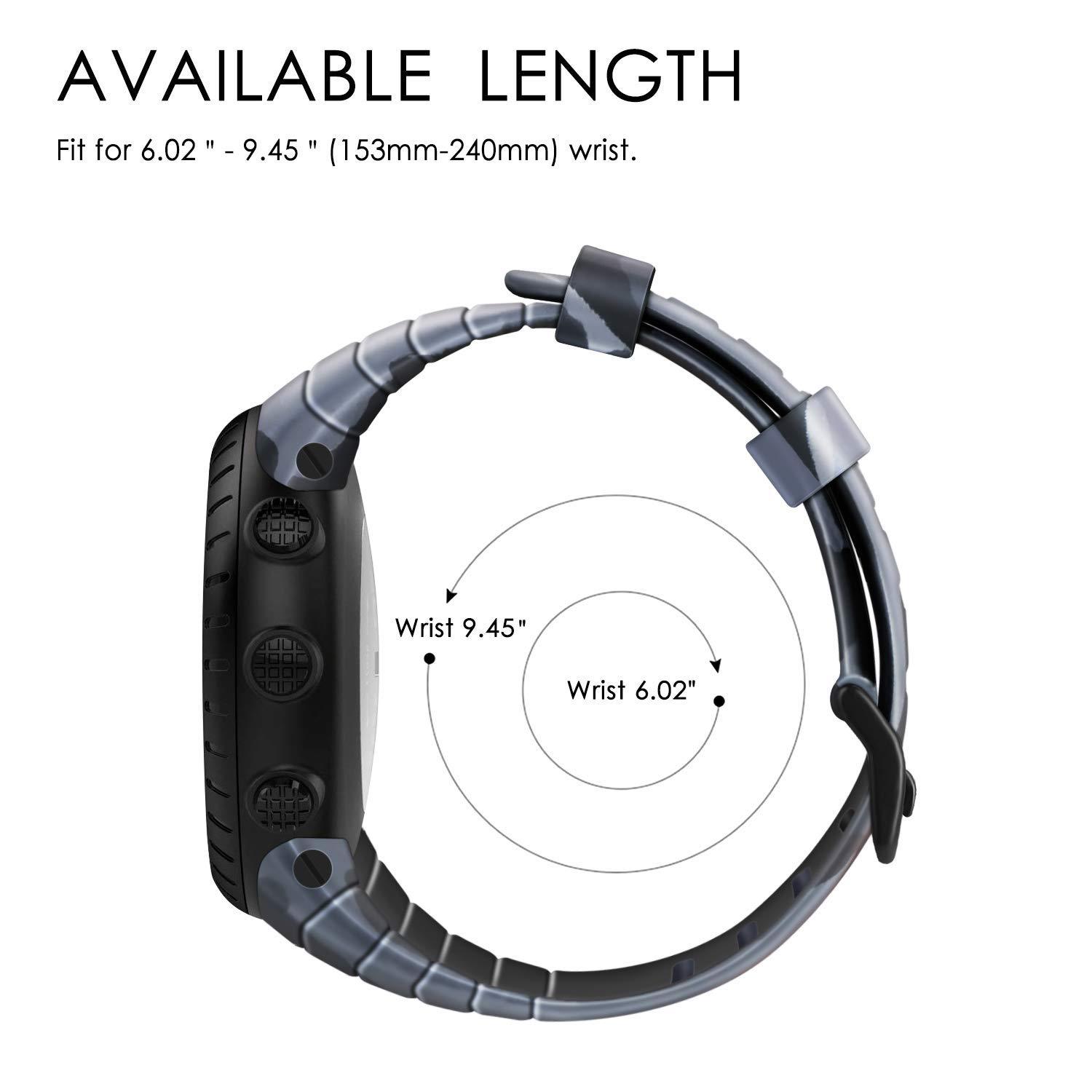 For Suunto Core Watch Band Soft Wrist Band Accessory Strap with Metal Clasp