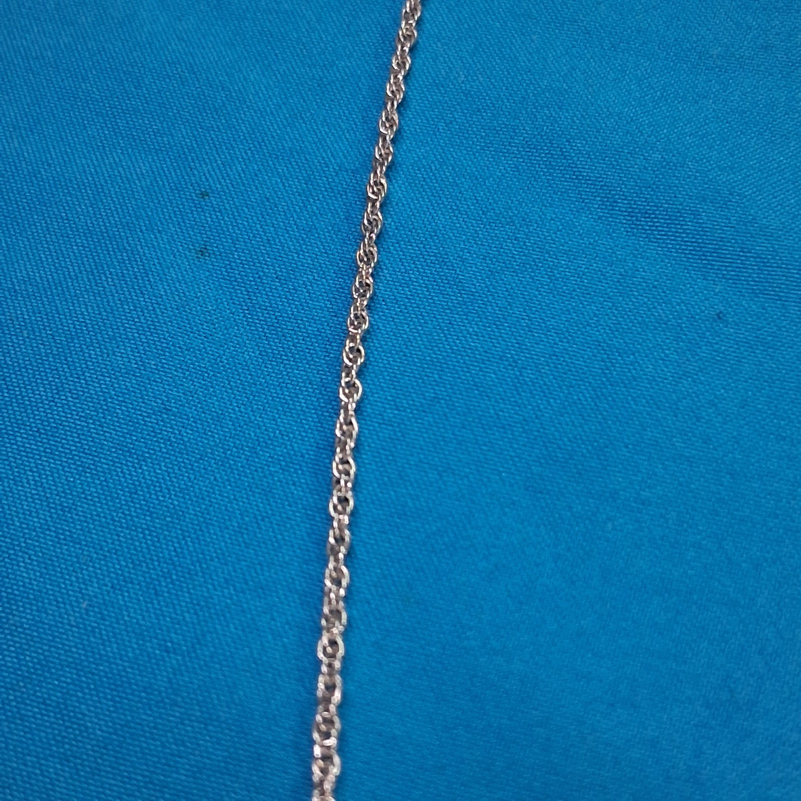 JCF STER Marked Polished Hershey Kiss Designed Pendant Double Chain Necklace