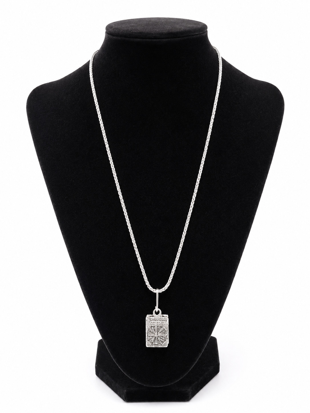 Vintage Star of Bethlehem Three Wise Men Opening Box Pendant Necklace 24″