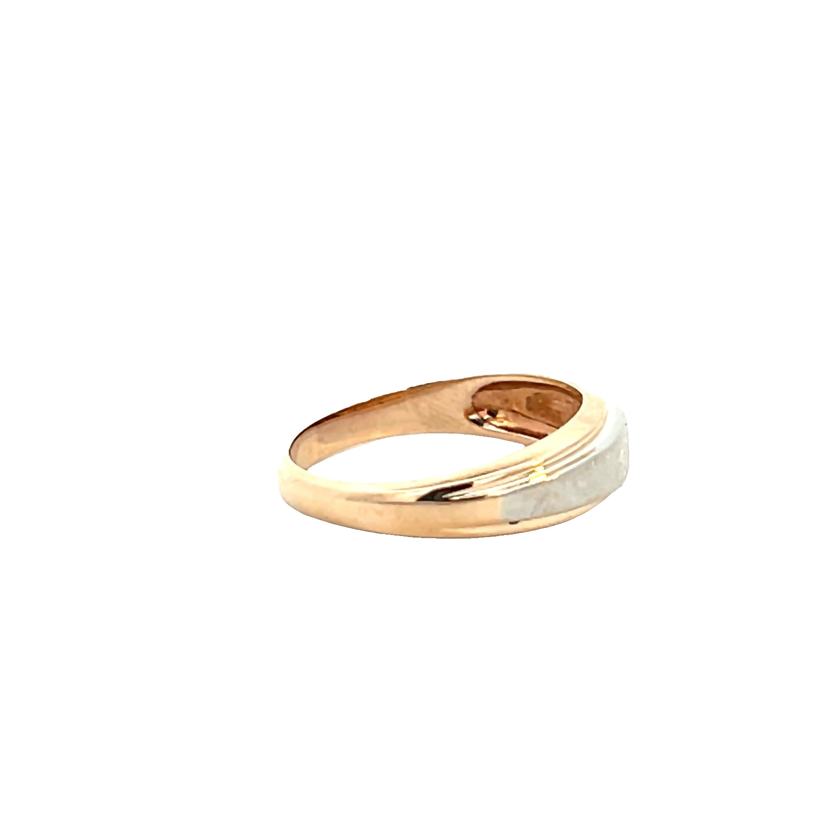 Artcarved 14k yellow white gold Design 6.5mm wedding band gents men’s size 9 NEW