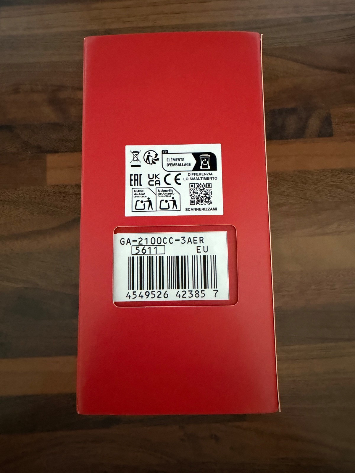 CASIO G-SHOCK x Coca-Cola GA-2100CC-3AJR. In Hand, With Box And Papers