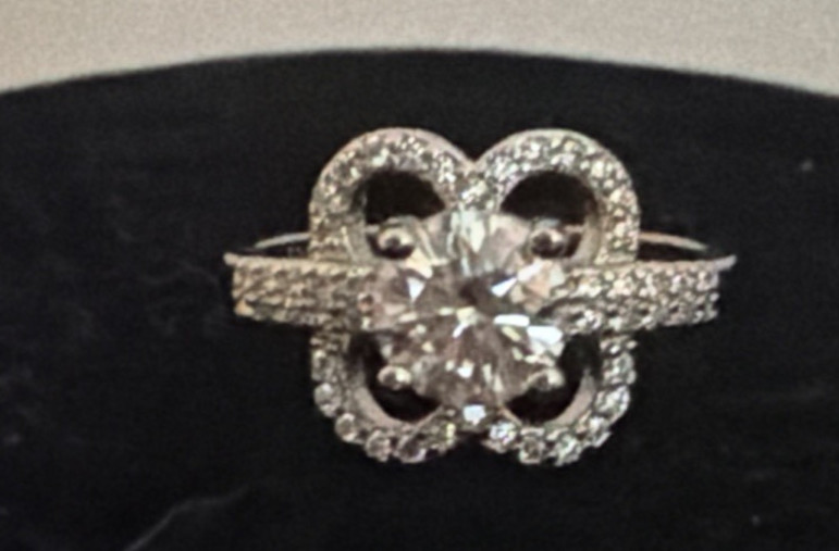 1CT Mauboussin Chance of Love Moissanite Ring Size 6 #N153 SS925 New N Gift Bag