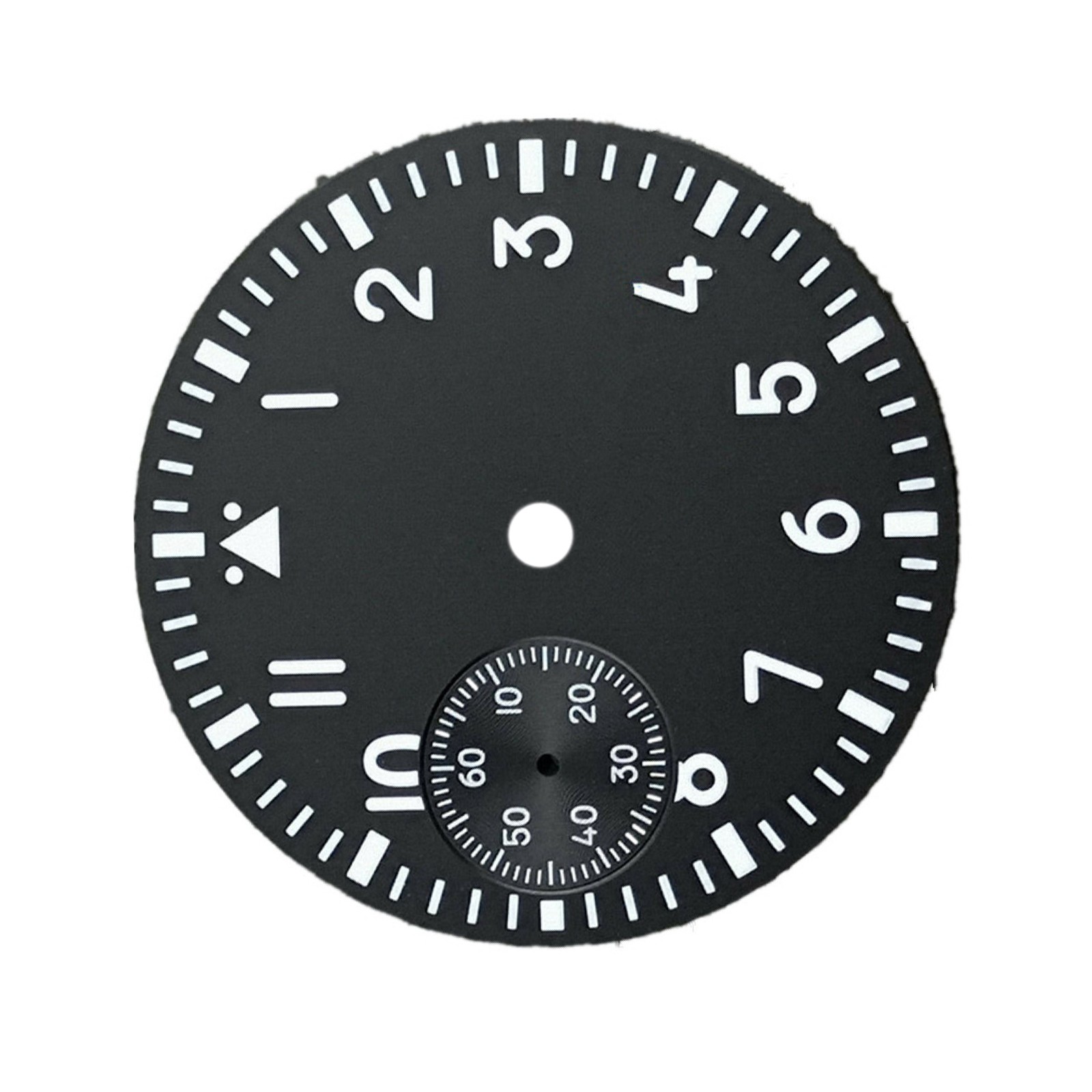 37mm Green Luminous Watch Dial Second @9 Replace For ETA 6497 ST3600 Movement