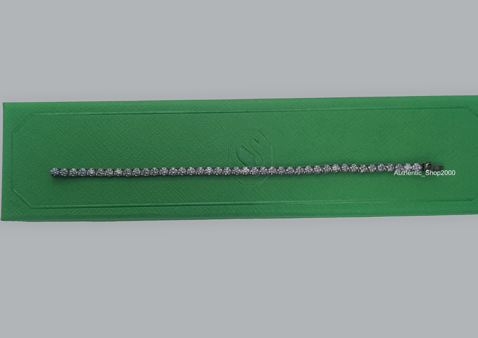 NEW 100% Authentic SWAROVSKI Gray Crystals Matrix Tennis M Bracelet 5693928