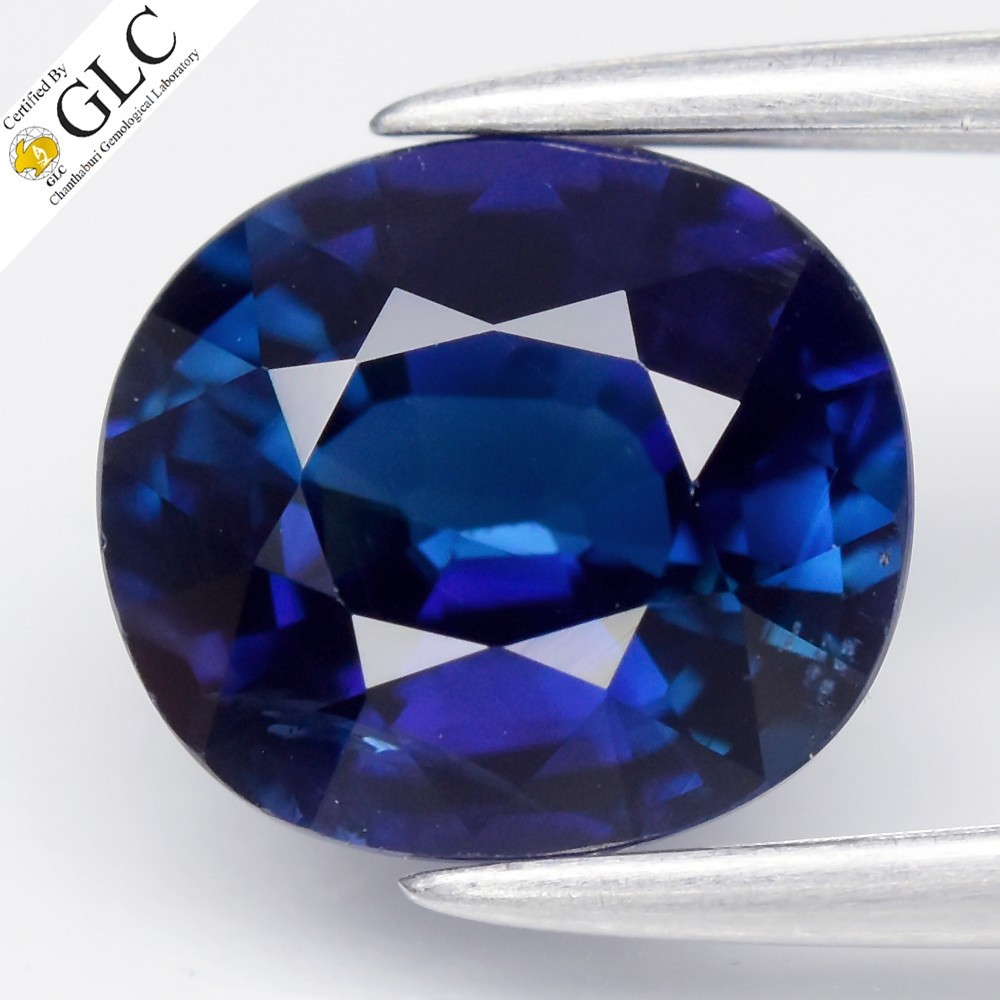 💎 GLC CERTIFIED 1.68ct VS Oval Natural Blue Sapphire – Unheated, Mozambique Gem