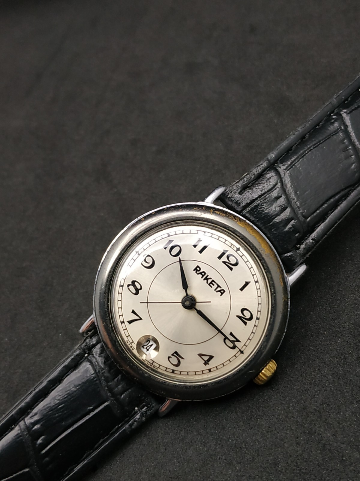 Men’s Dress Vintage USSR Watch Raketa Mechanical 2614.H Russian Retro Soviet ☭