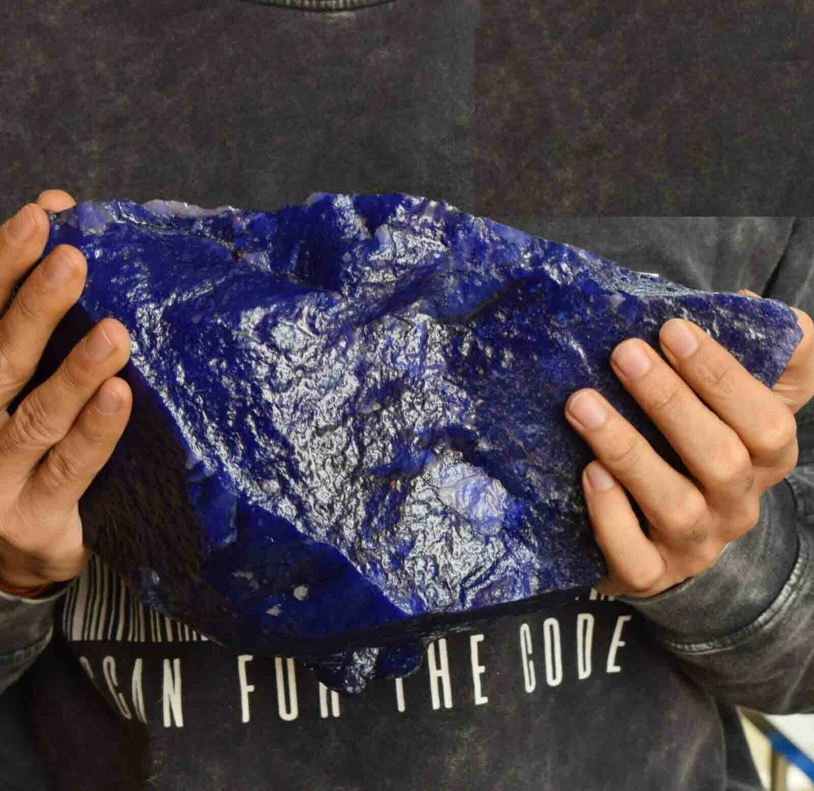 DYED Blue Sapphire 15000 Ct/3 Kg Natural Gemstone Rough Expedited Shipping