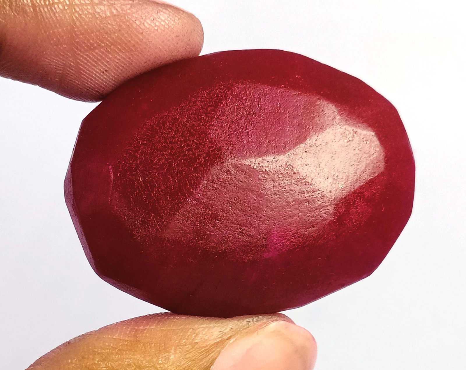 Natural Red Ruby 77.0 Carat Oval Shape EGL Certified Loose Gemstone 6AGK
