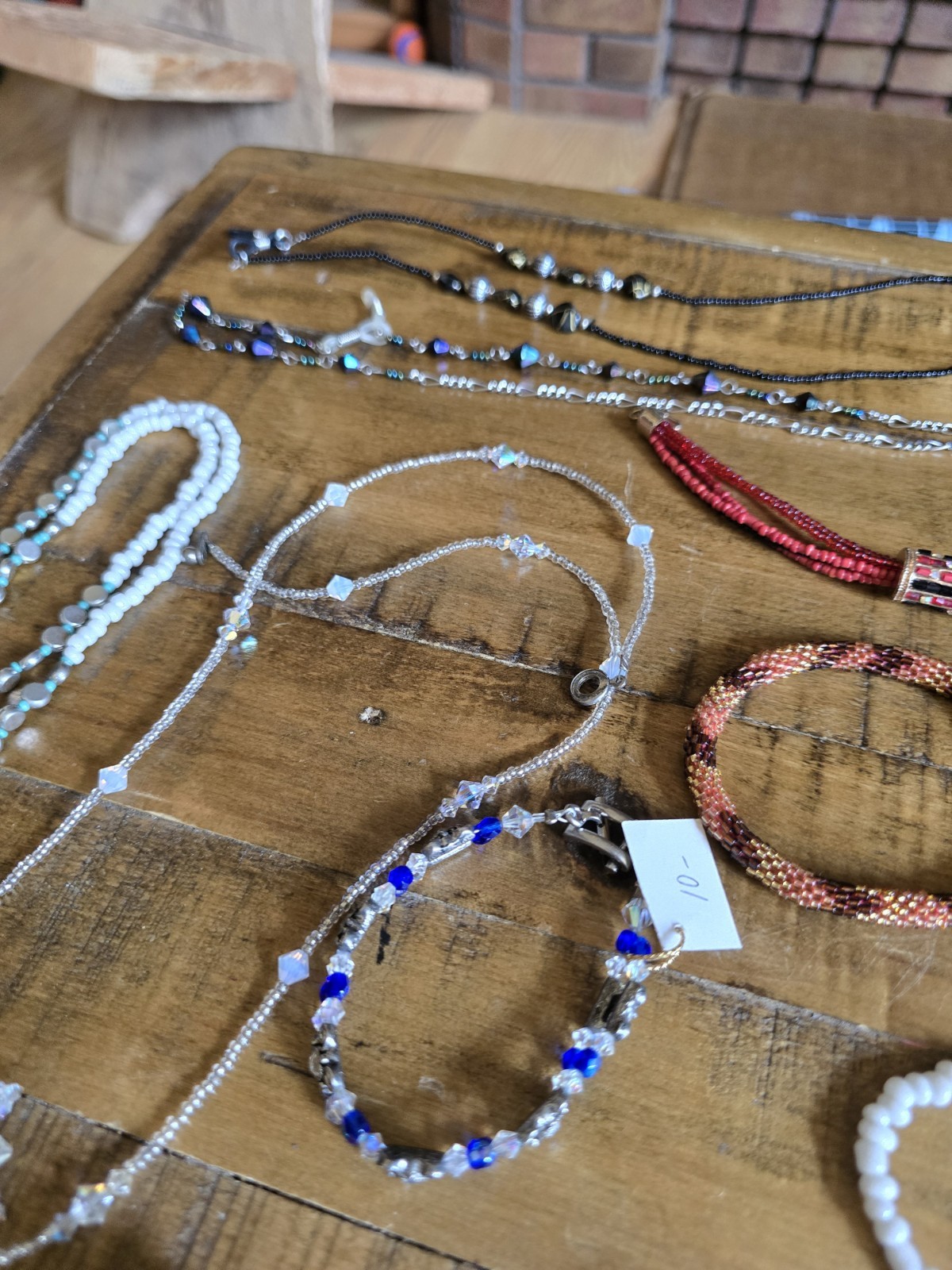 Large 30pc Lot of Bracelets & Necklaces Glass Acrylic Stone Costume Statement