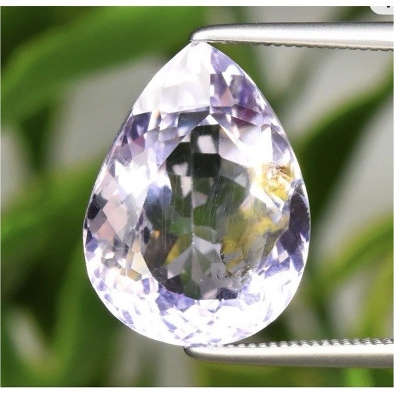 6.49ct Natural Unheated Purple Amethyst Pear Cut 14.5×10.8mm Brazil
