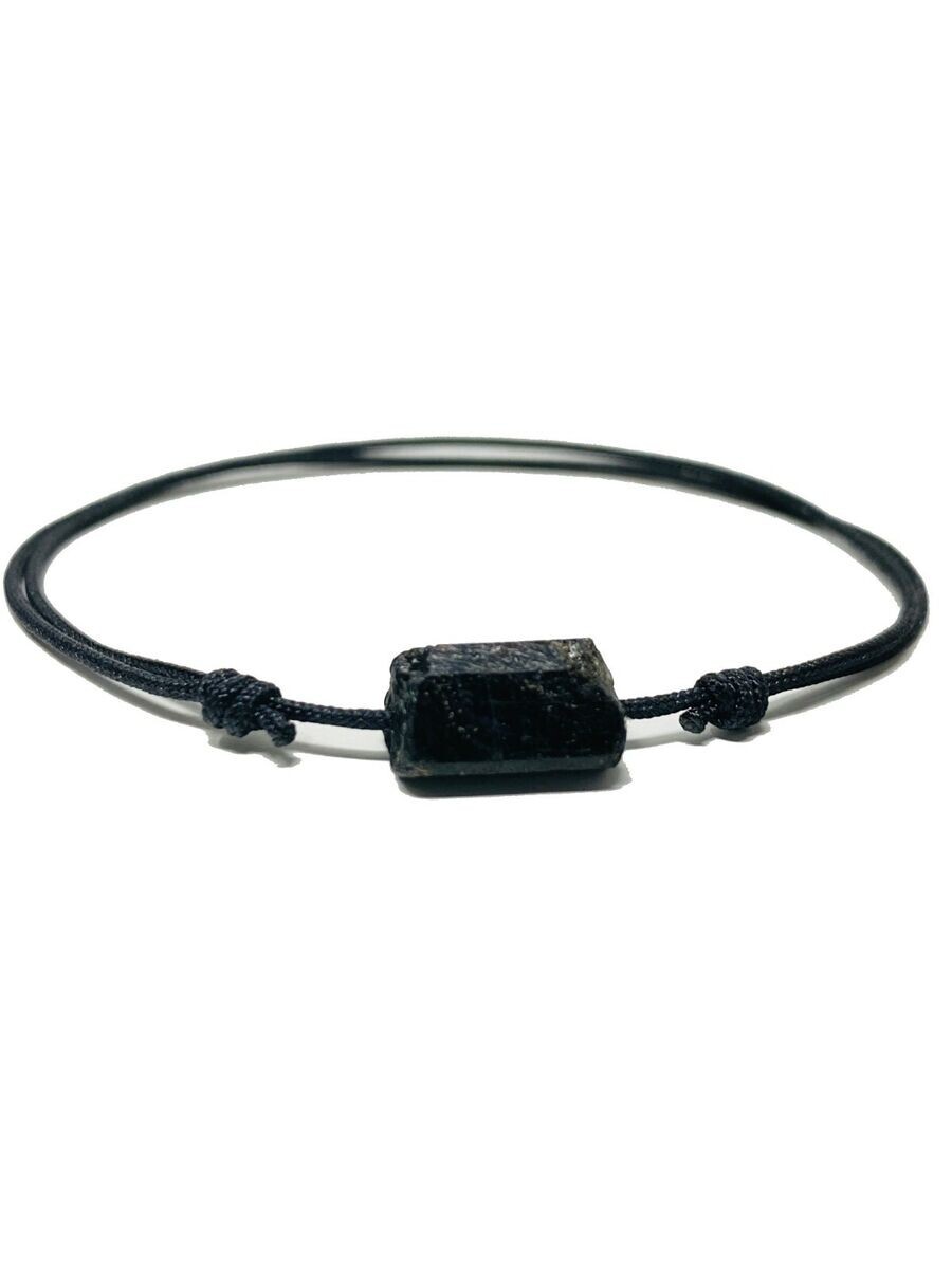 Black Tourmaline Bracelet Energy Shield EMF Protection Jewelry Healing Crystal