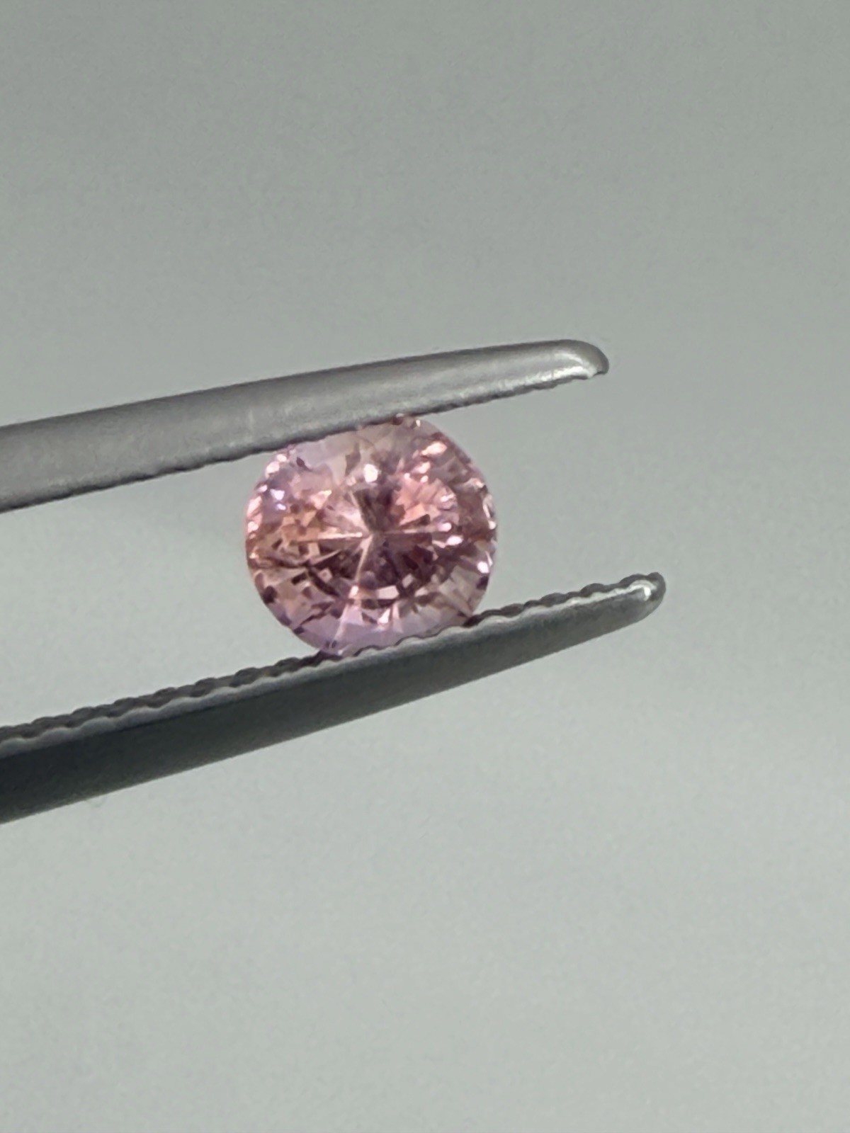 0.78ct Natural Pink Orange Sapphire GIA Certified Sri Lanka Unheated Round