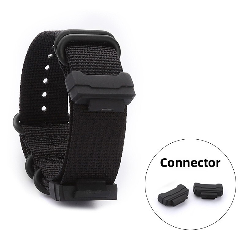 For Casio G-shock Quality Nylon Watch Band Strap DW-5600 GA-110 Connector 16mm
