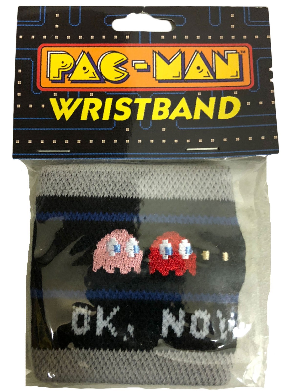 Pac-Man (Pacman) – Now What? Wristband Sweatband -Arcade Game, Video game Gift
