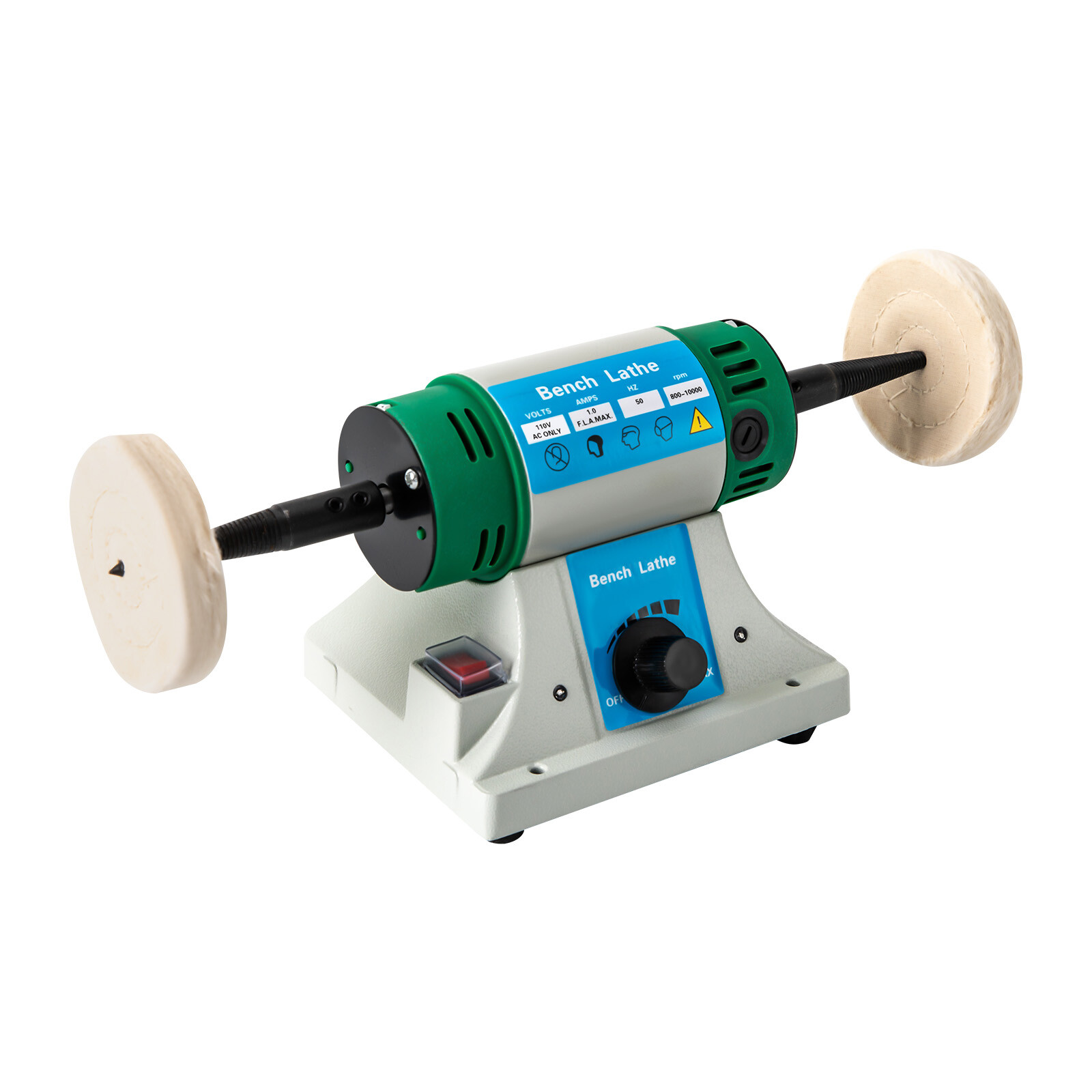 Mini Bench Lathe Polishing Machine Buffing Motor Jewelry Polisher Variable Speed