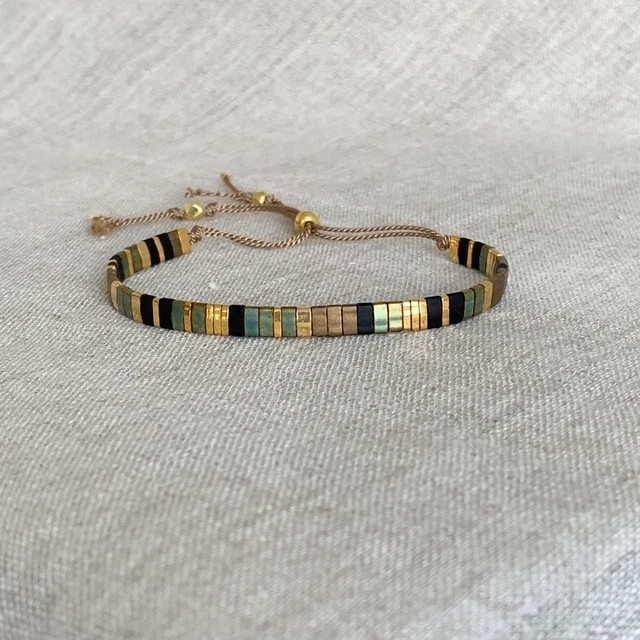 Miyuki TilA 24k Gold Plated Handmade Boho Women Adjustable Healing Bracelet Gift