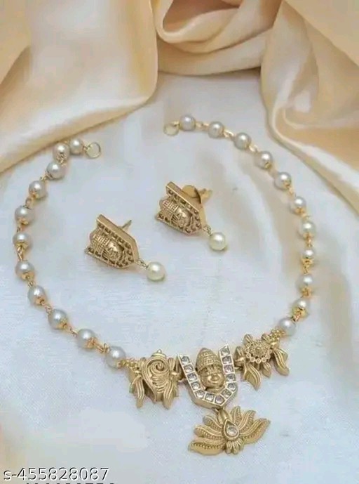 Indian Bollywood Style Designer Gold Plated Fashion Bridal Jewelry Necklace Set