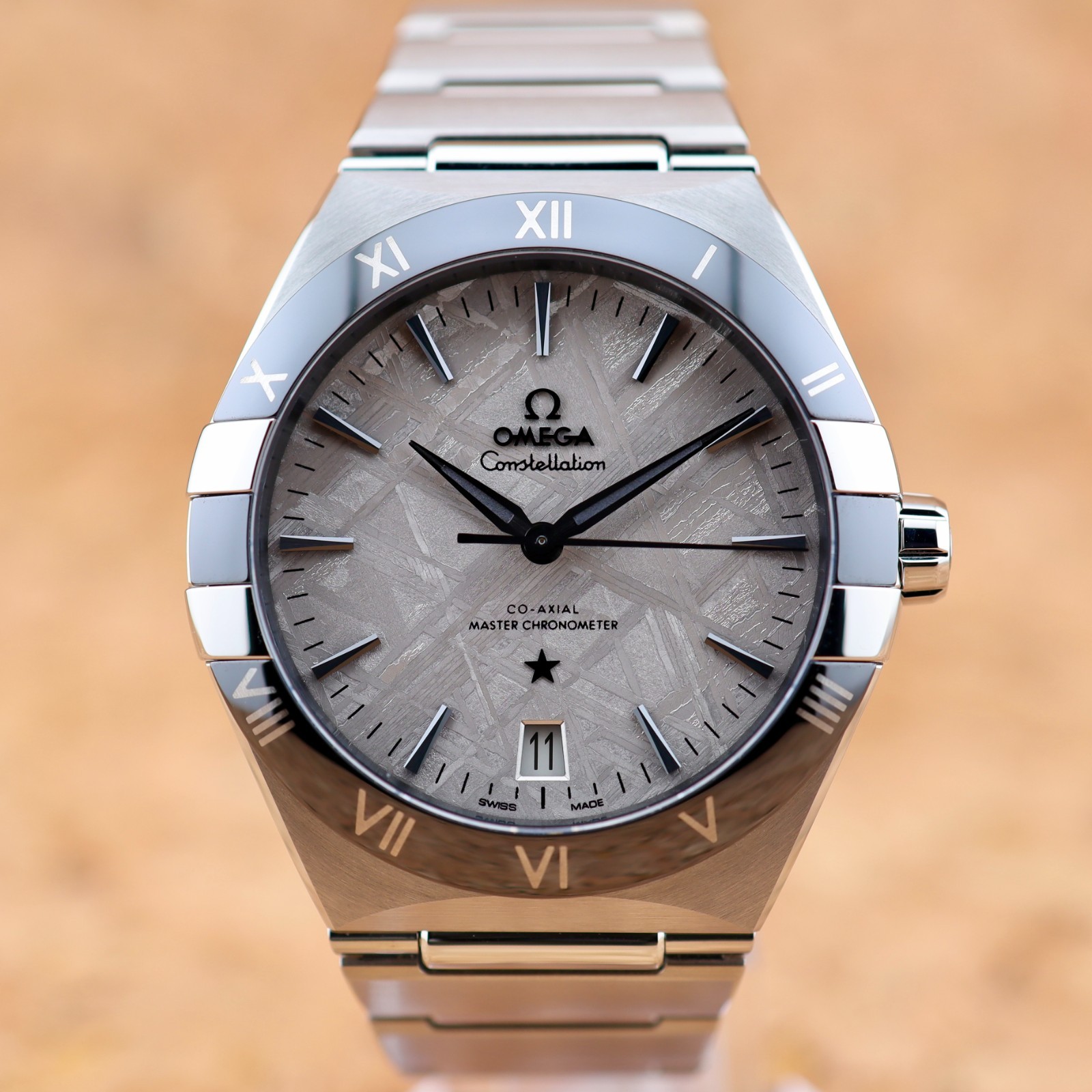 New Price! 25′ Omega Constellation 41mm Steel Meteorite Dial 131.30.41.21.99.001