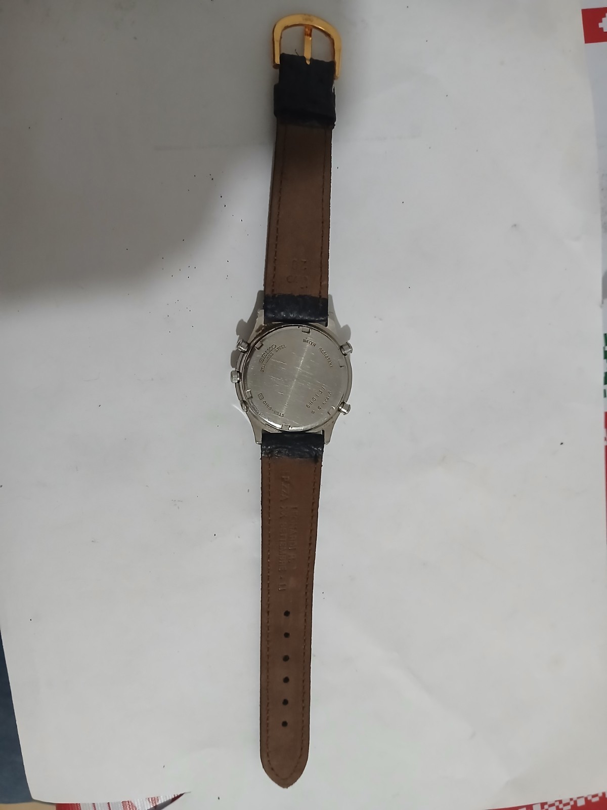 Vintage Seiko Alarm Clock Seiko GMT Seiko 5T52-6A10 Wrist Watch