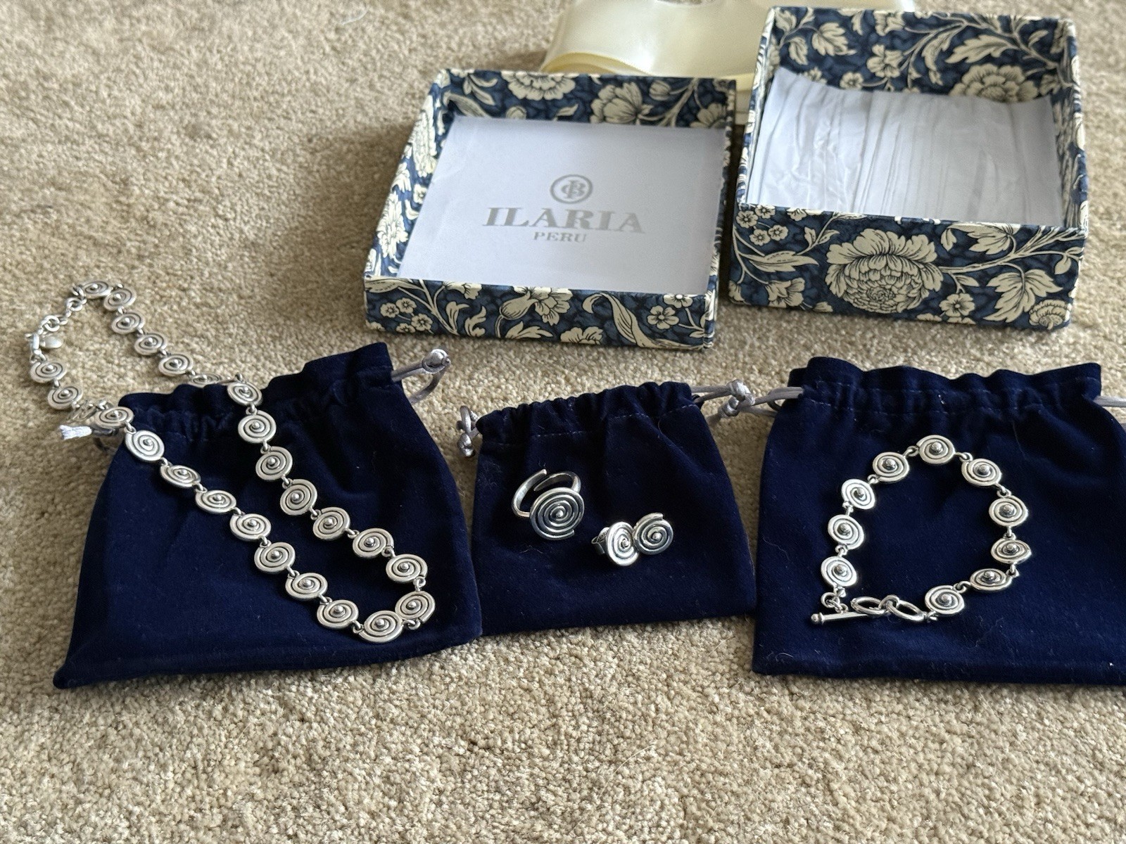 Ilaria Peru Silver Jewelry Set