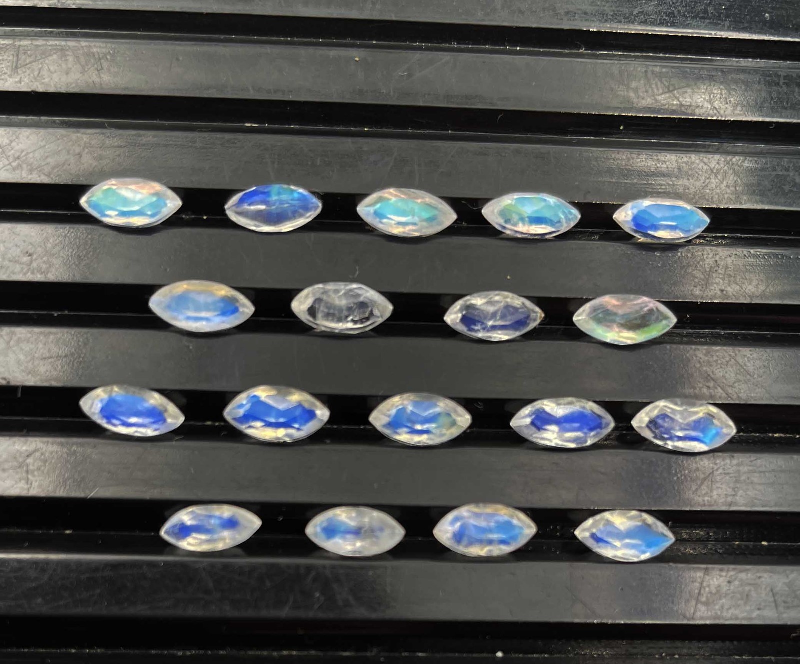 Natural Rainbow Moonstone Marquise Cut Gemstone Lot 83 PC 2.50*4.50-3*6 MM 20 CT
