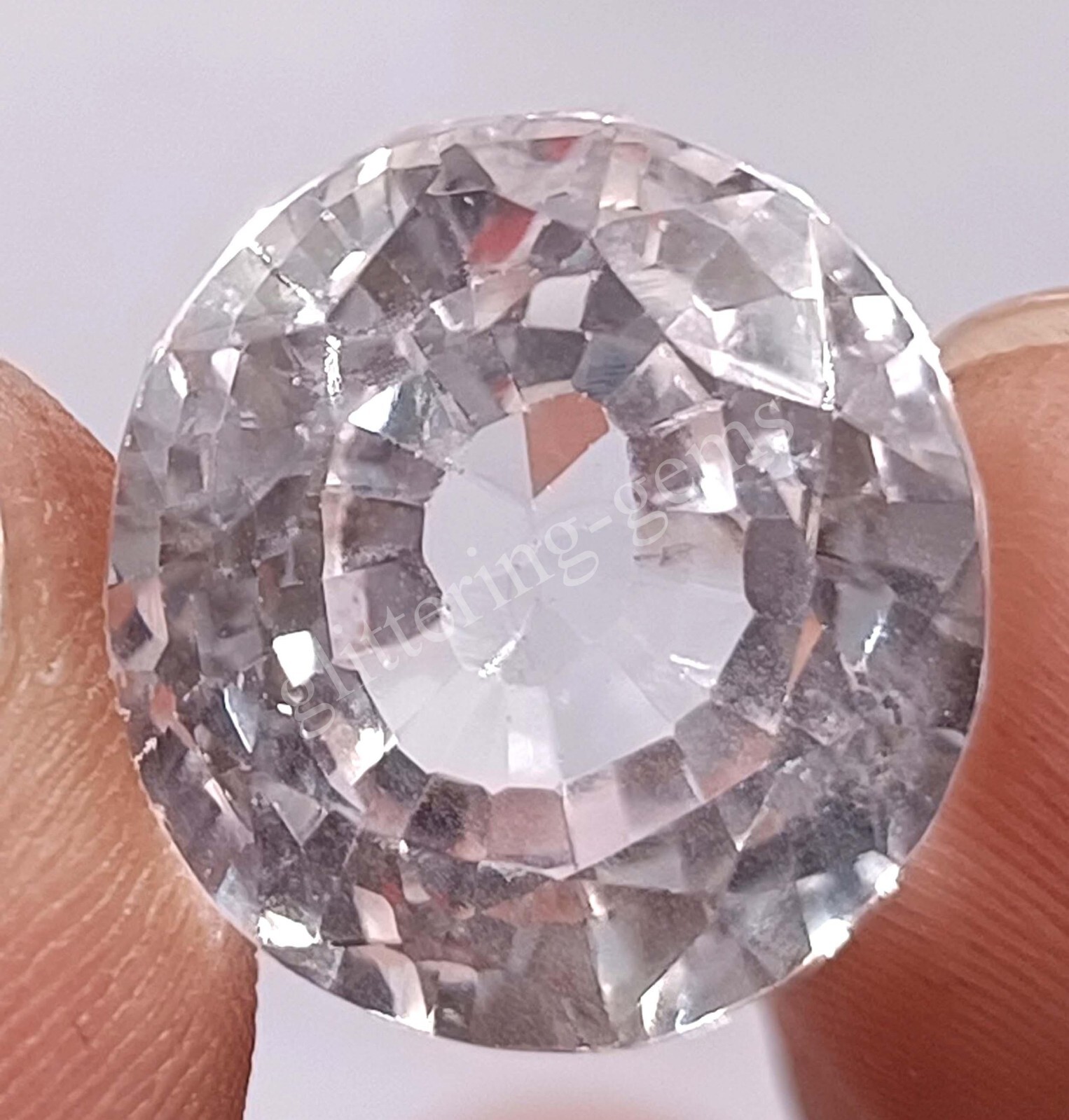 20.45 CT Oval Cut Natural White Sapphire IGL Certified Loose Gemstone 25AJ
