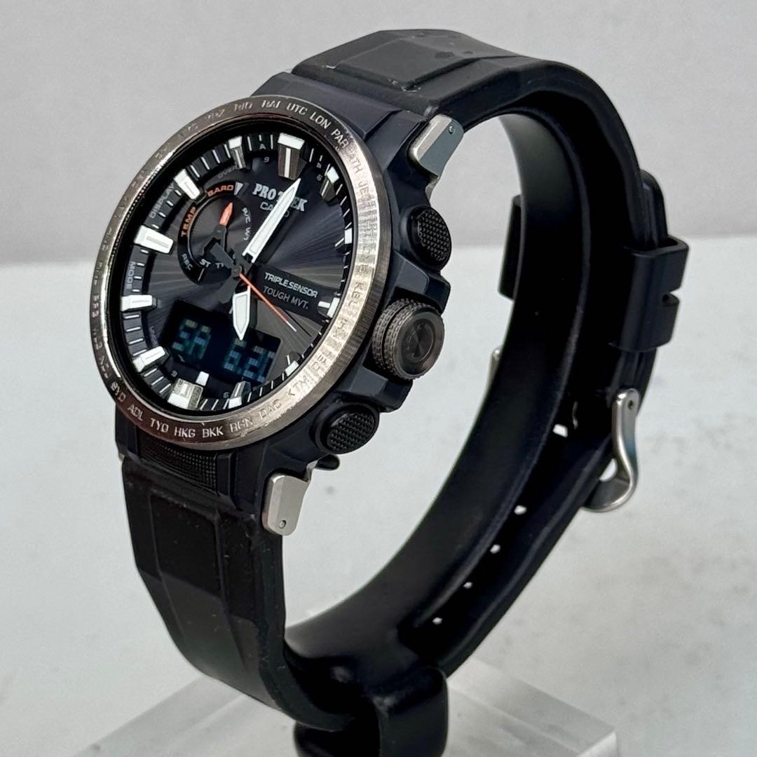 PROTREK PRW 60Y Radio Solar Black Triple Sensor