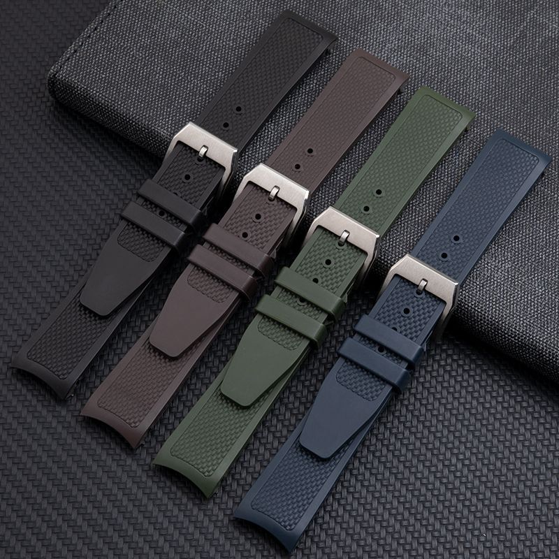 20 mm Fluorine FKM Rubber Watch Strap Fits IWC Portuguese Model Watches 40/41mm