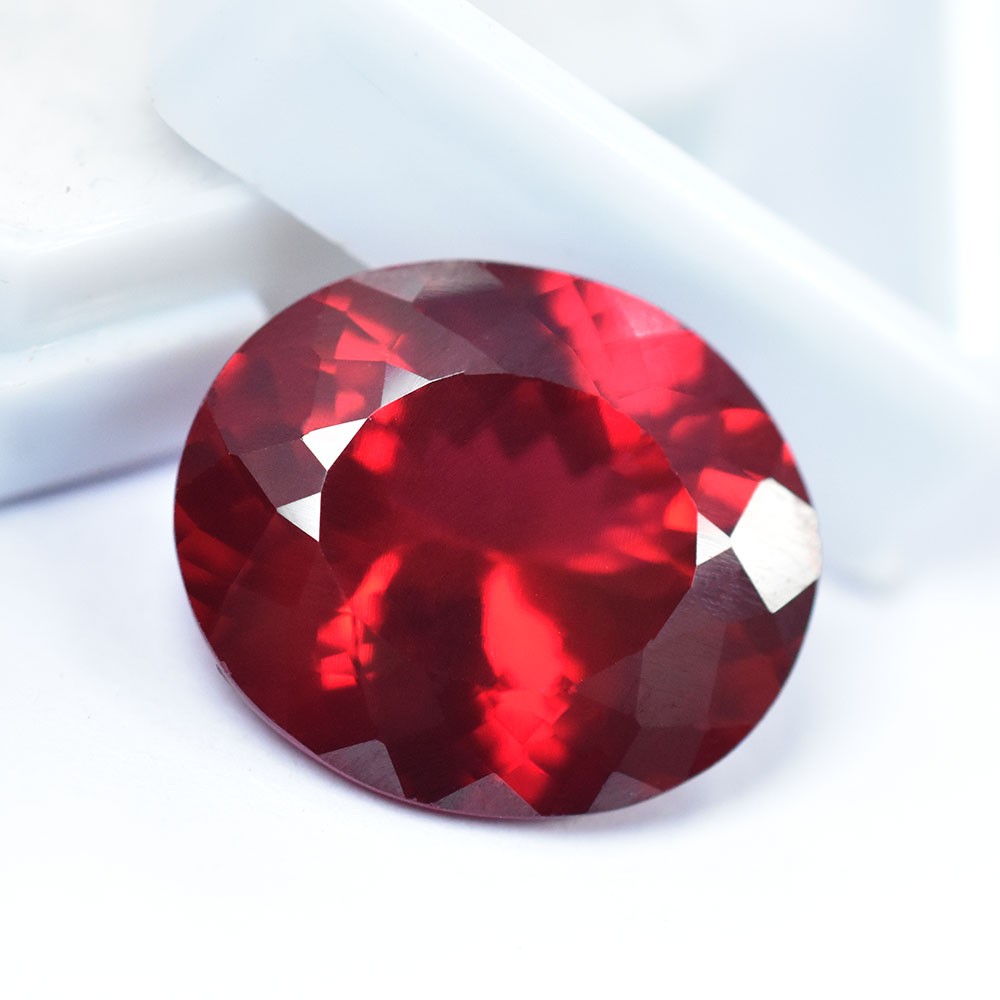 Natural Red Ruby 23.15 Ct CERTIFIED Oval Cut Loose Gemstone For Jewelry Making