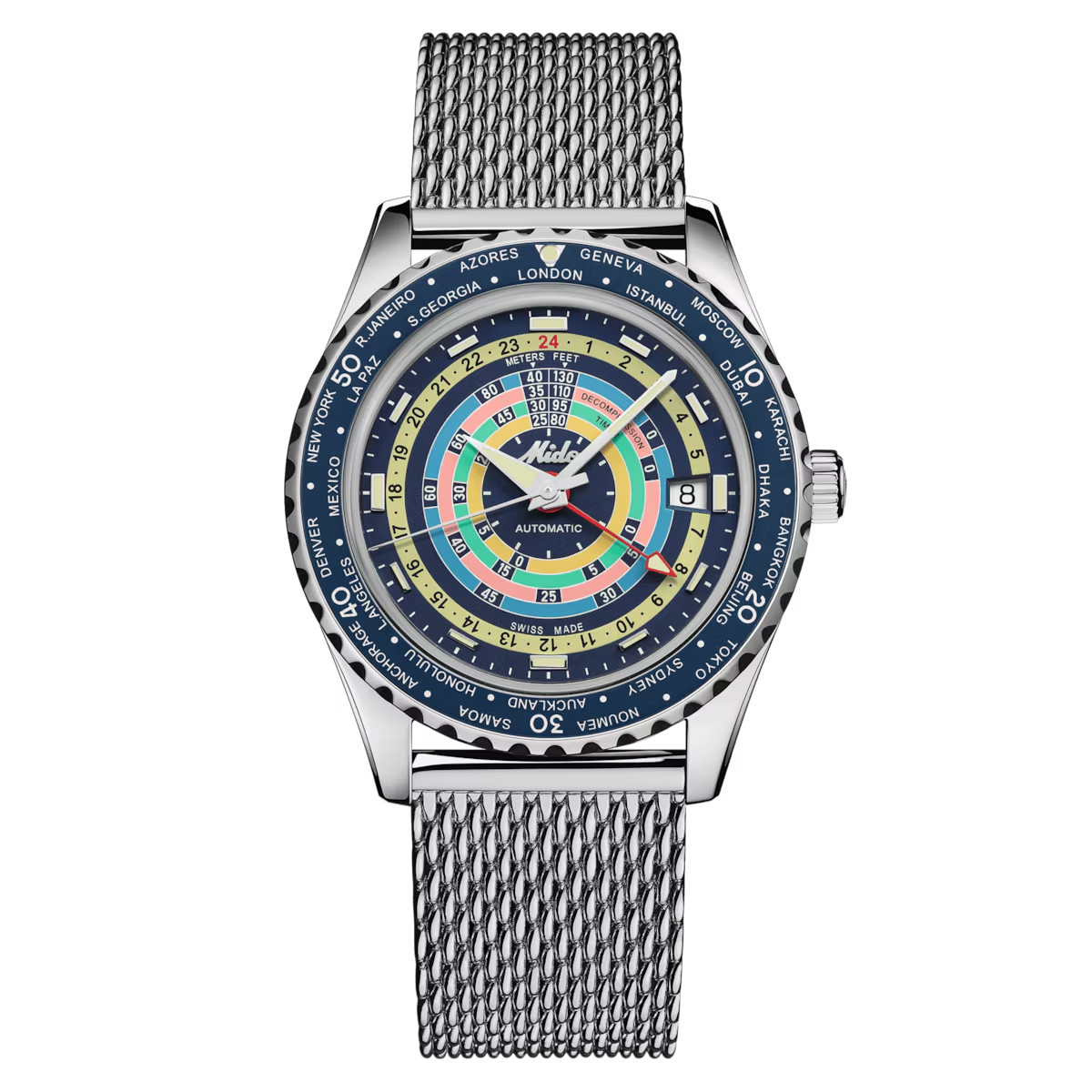 Brand New MIDO Ocean Star Decompression Worldtimer | M026.829.17.041.00