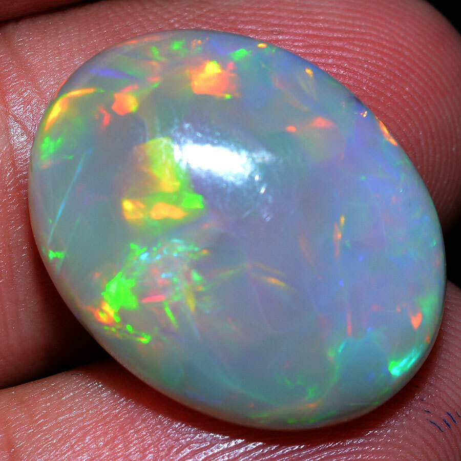 13.50 Cts AAA+ Huge Natural Ethiopian Opal GTL Certified Play of Colors Gemstone