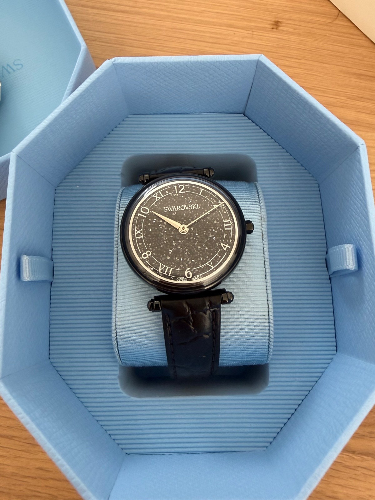 Swarovski Women’s Jet Black Crystalline 35mm Quartz Watch 5664311