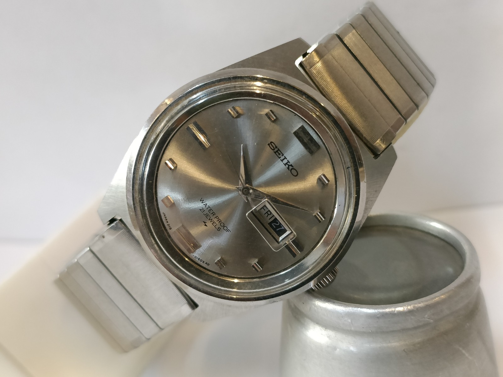 SEIKO 21J WINDING GRAY DIAL 2119-0090 JAPAN WOMEN’S WORKING CONDITION
