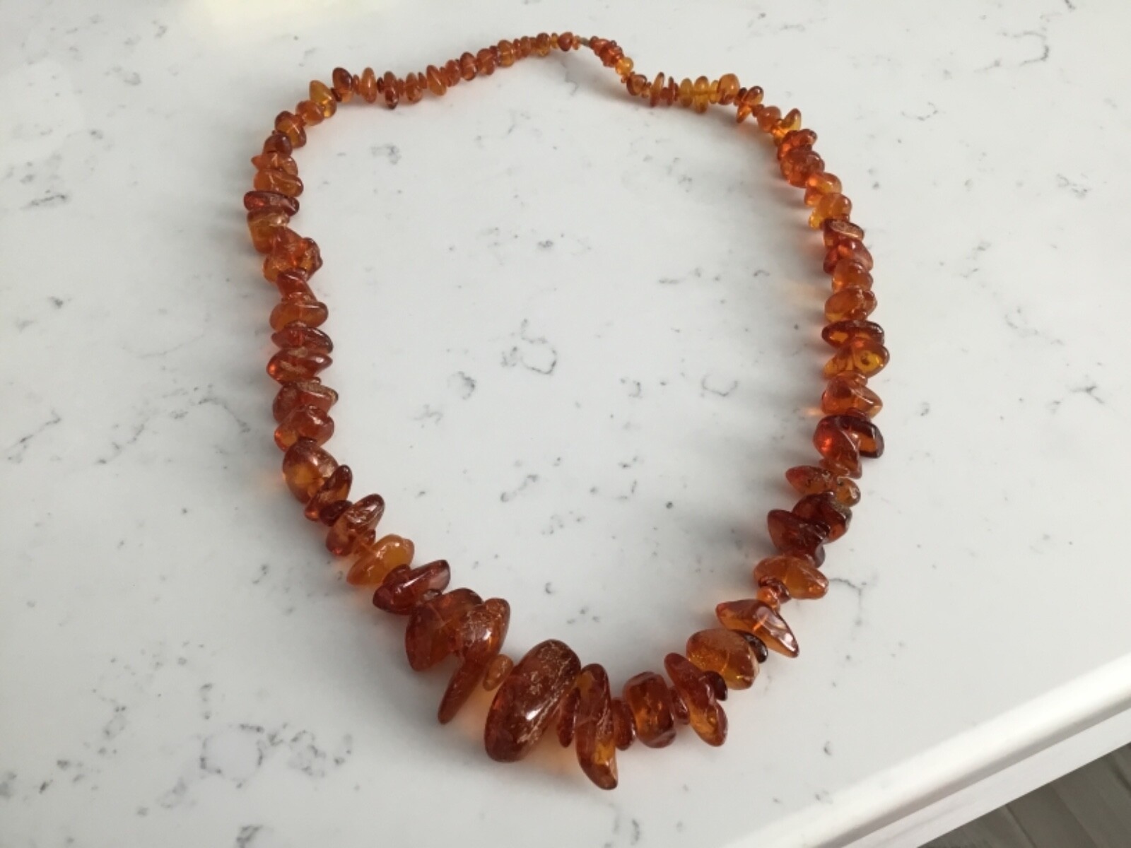 AUTHENTIC VINTAGE BALTIC AMBER GRADUATED 26” LONG MUST SEE NO RESERVE WOW