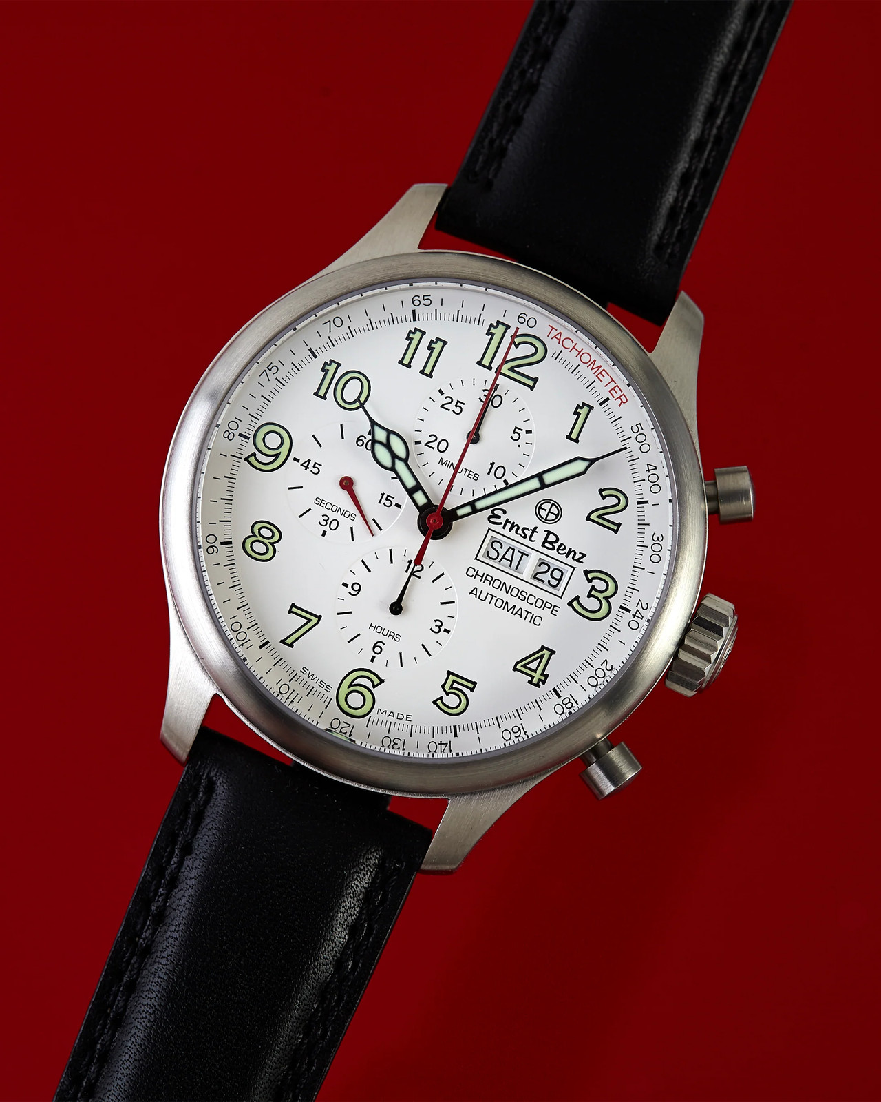 Ernst Benz 47mm ChronoScope White Dial