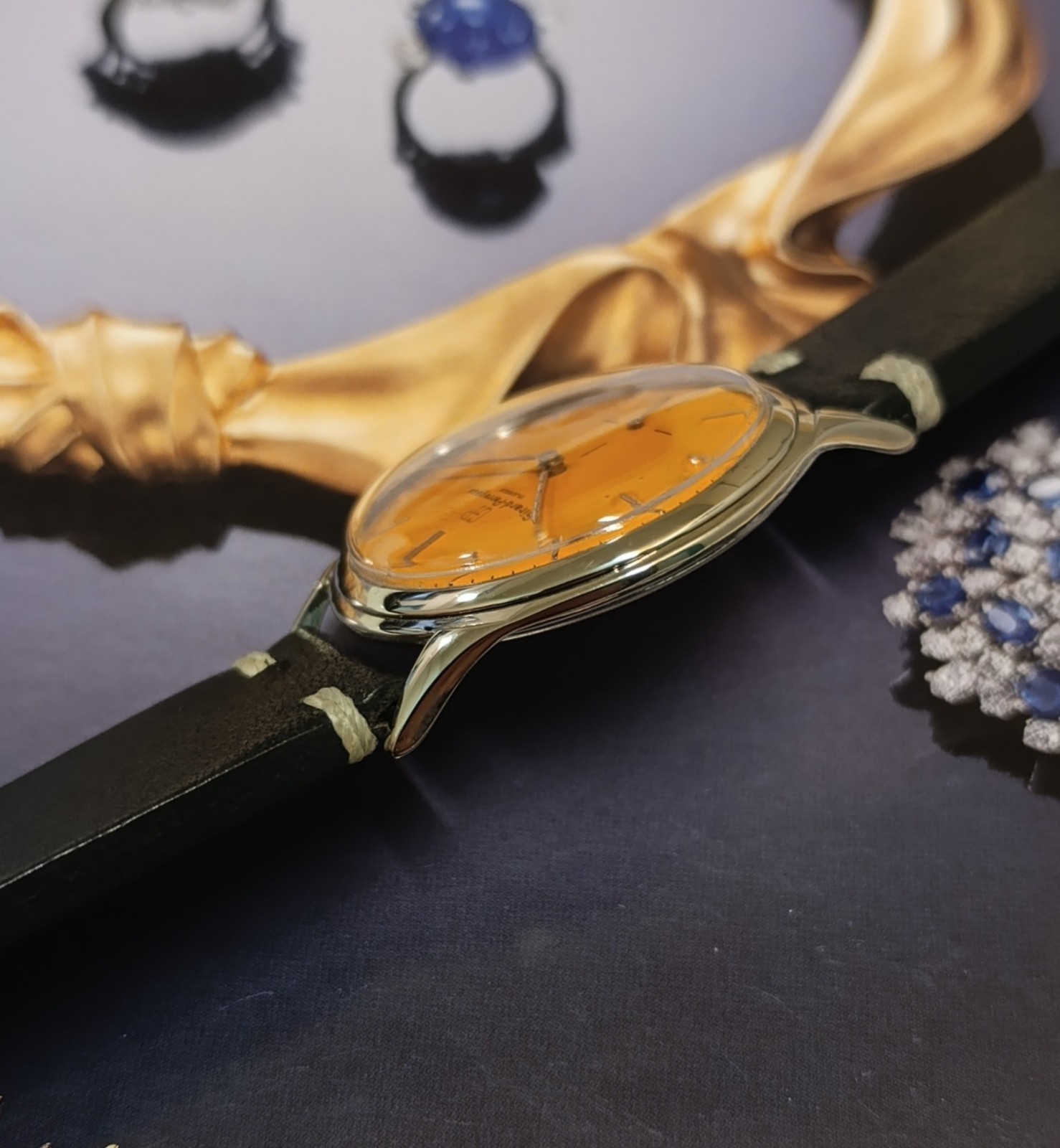 GENT´S GIRARD PERREGAUX ORANGE DIAL GP. 03 MOVEMENT JUMBO SIZE