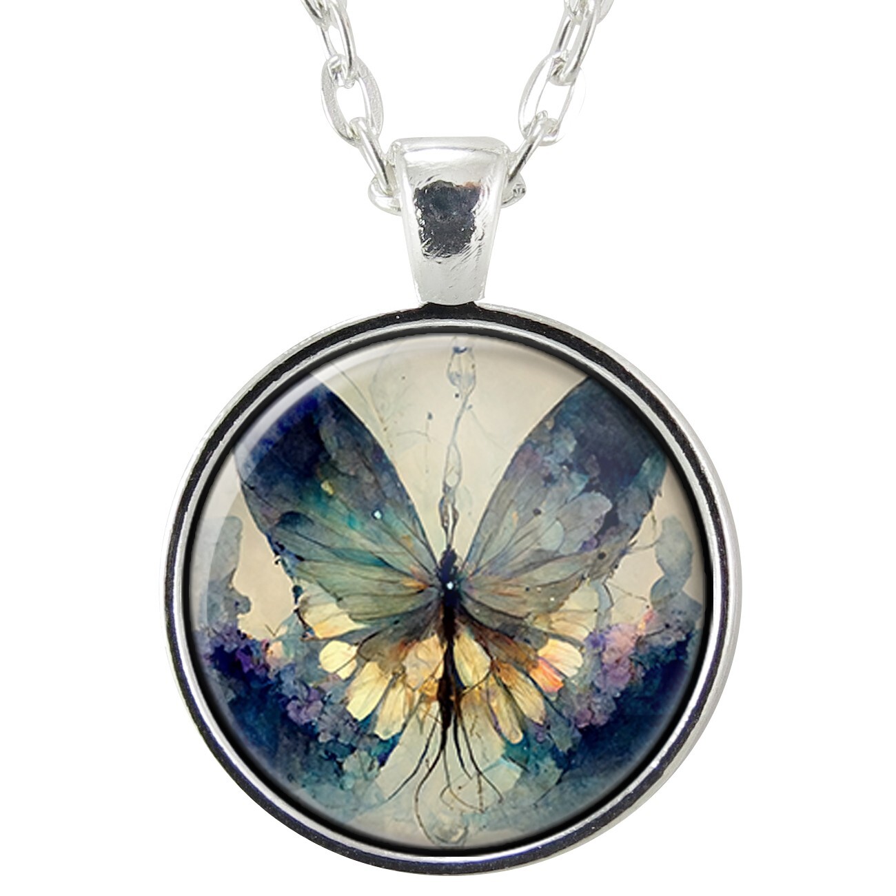 Butterfly Pendant Necklace, Nature Art Gifts, Handmade Jewelry