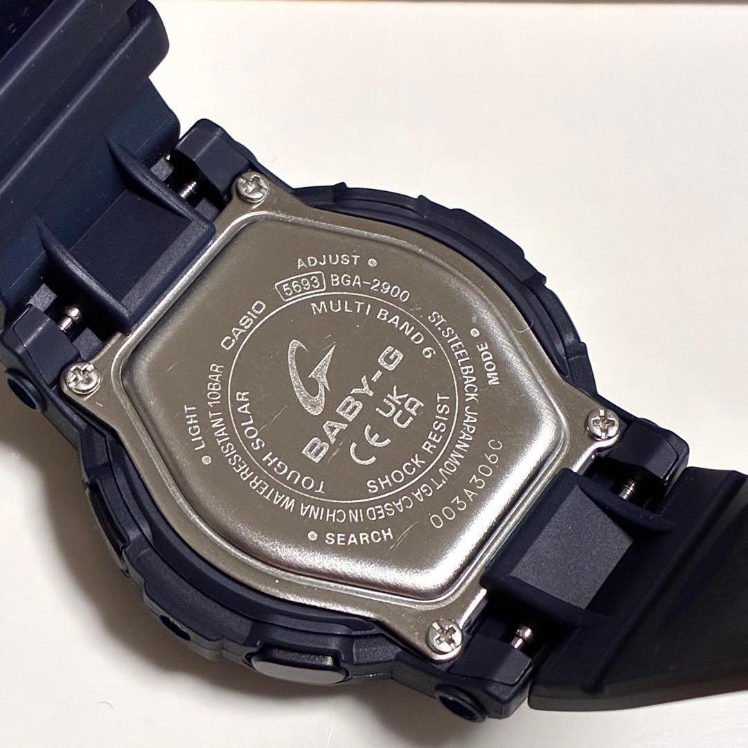 CASIO baby g BGA 2900 2AJF Radio Solar Navy