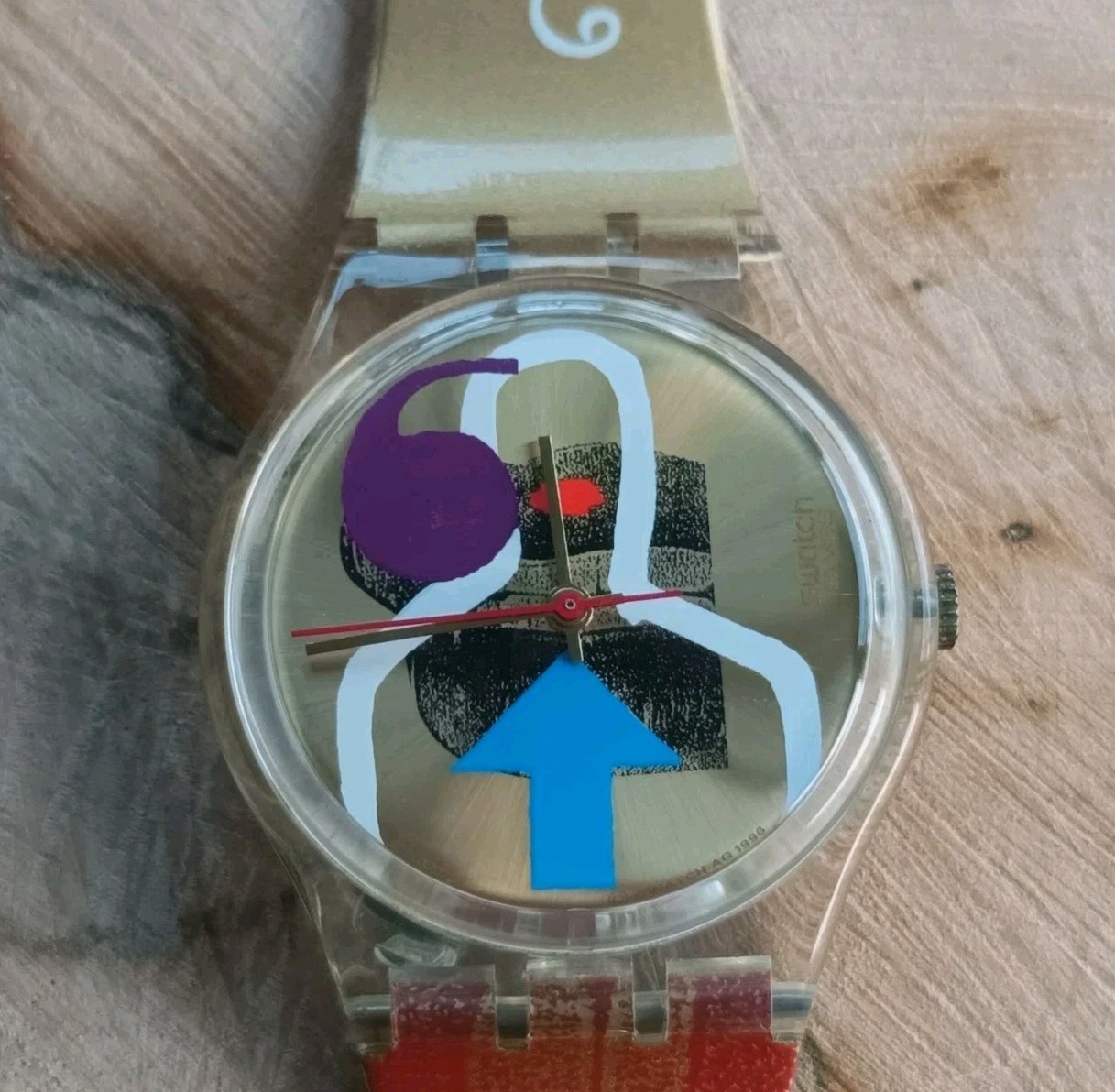 SWATCH GK248 QUARTZ GENTS WATCH LIPSTICK AN ARTIST DESIGN SPECIAL A CLASSIC