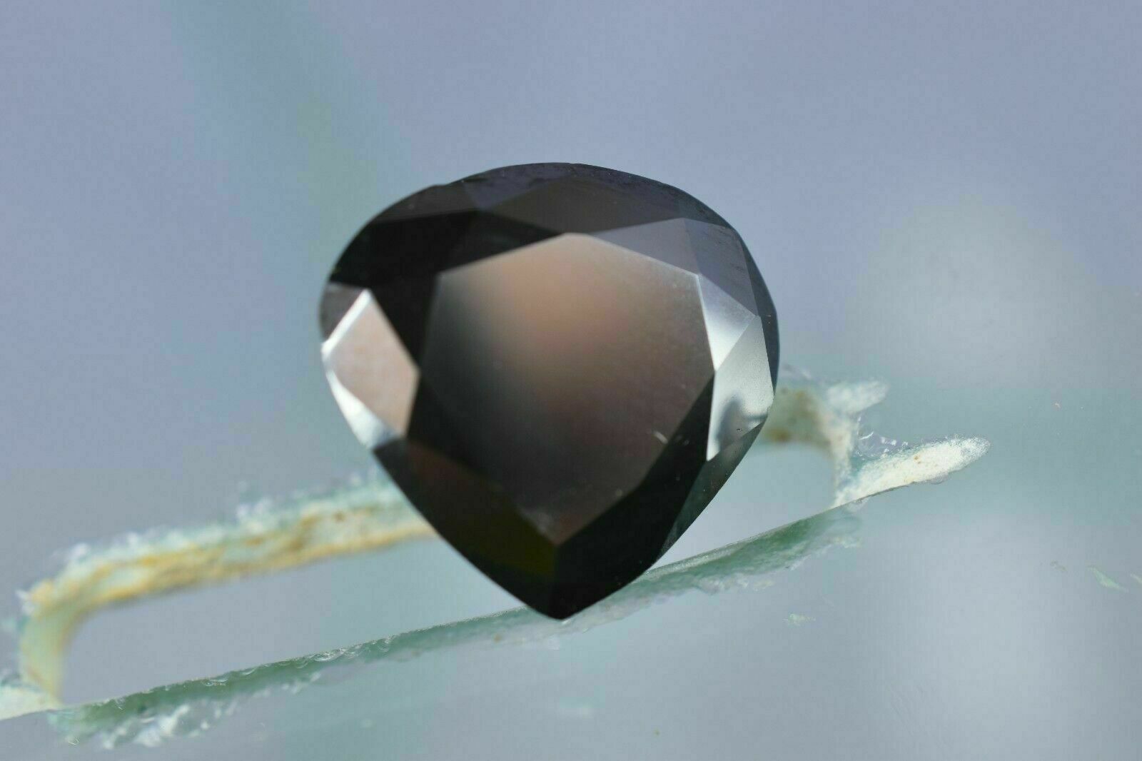 Certified 8-9 Ct. heart cut Loose Black Diamond for jewelry
