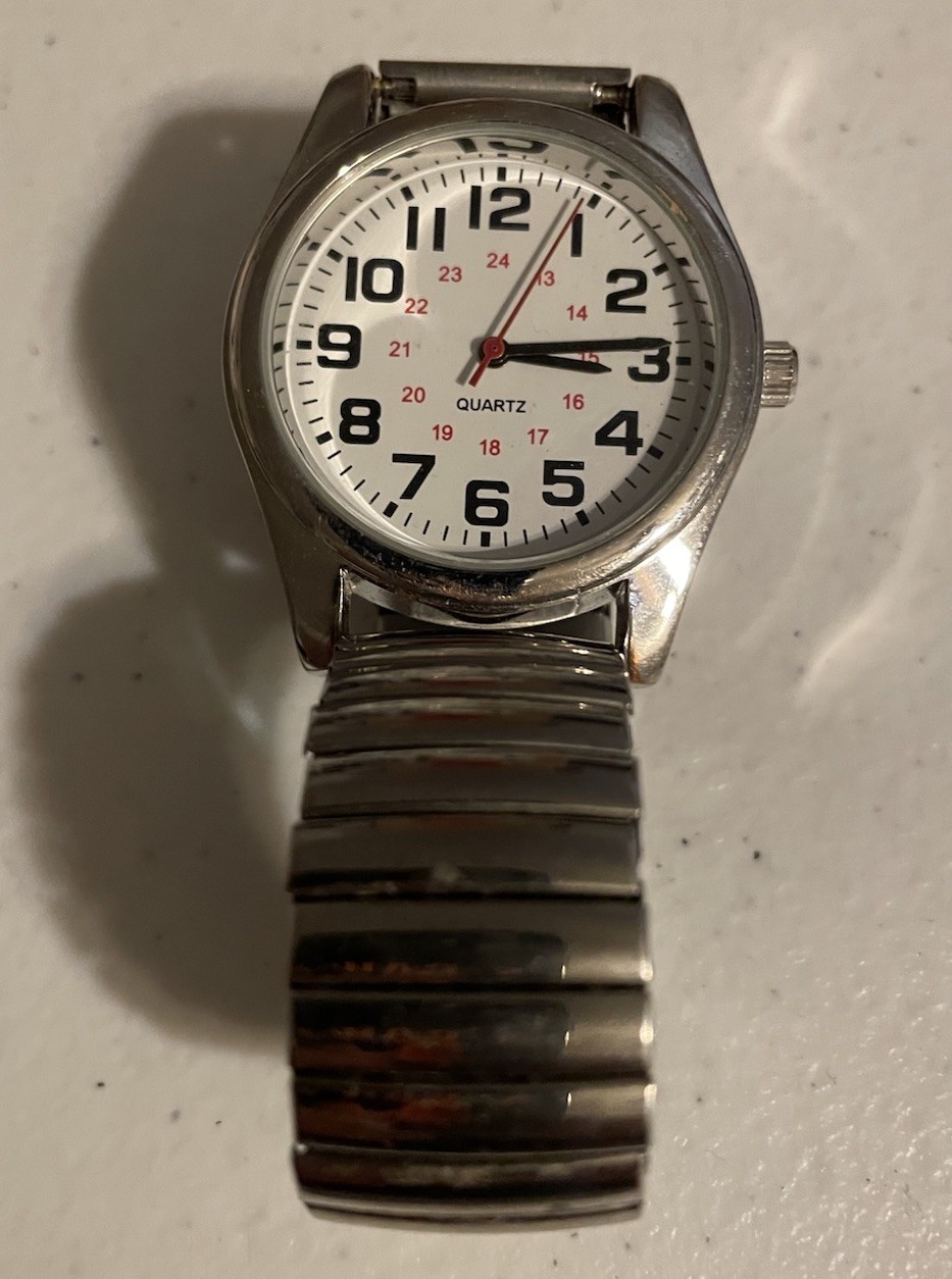 Accutime Watch Corp. WMM5002WM1 Model PC21J Japan Stainless Steel-RUNS