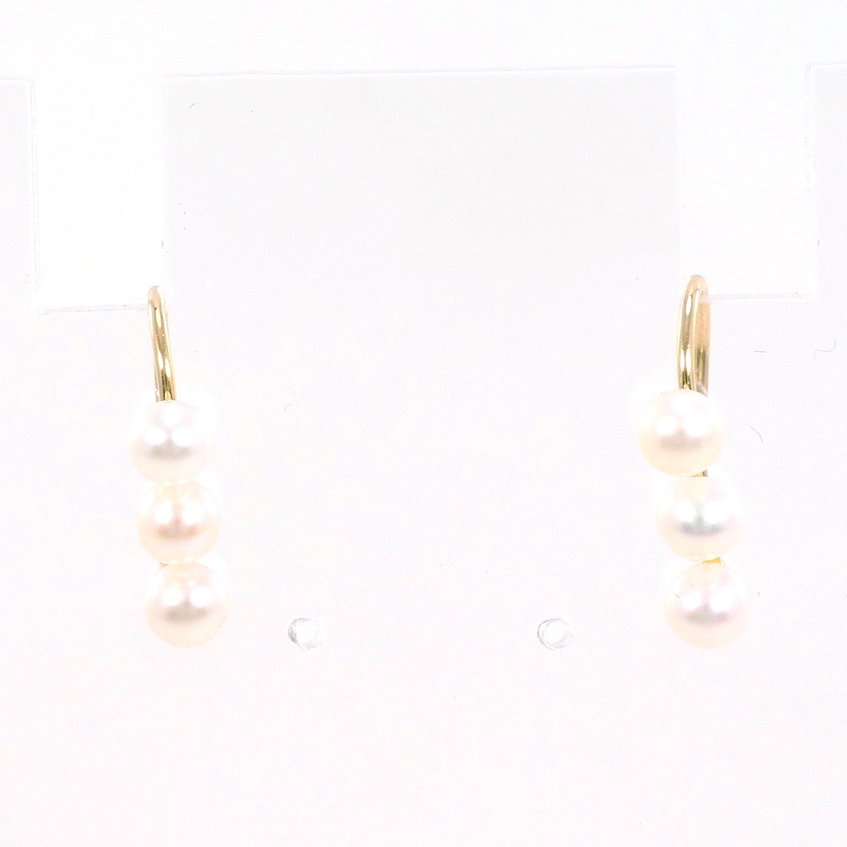 K18 18k gold Pierce Pearl (Natural) 0.5g Free shipping Used