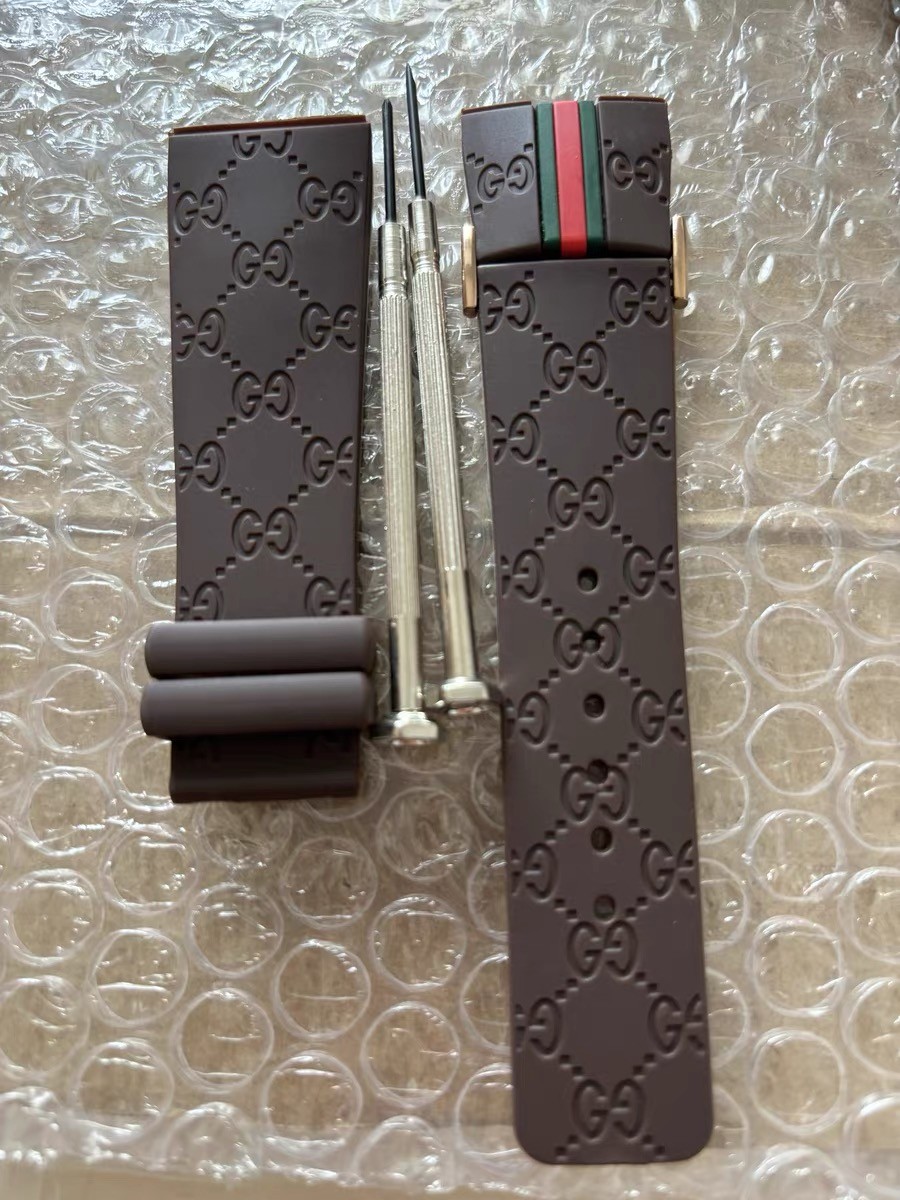 26MM Rubber replacement Watch Strap For I-Gucci Digital Men’s Watch YA114207