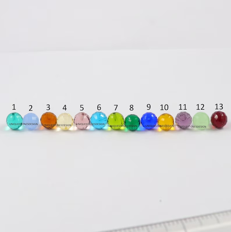 Gemstones Balls Approx. 8MM To 16 MM 1 Pair Handmade Gemstone Jewelry Making