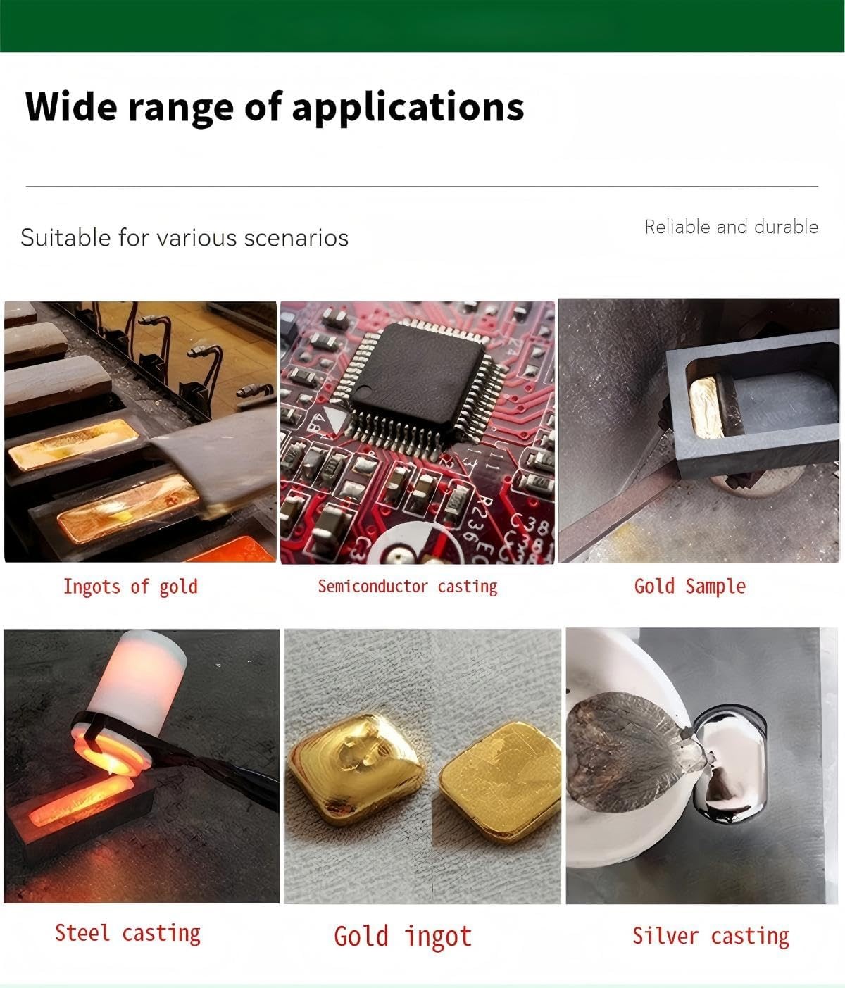 Graphite Mold 1PC for Casting Gold Silver Aluminum Copper Brass, High-Purity DI
