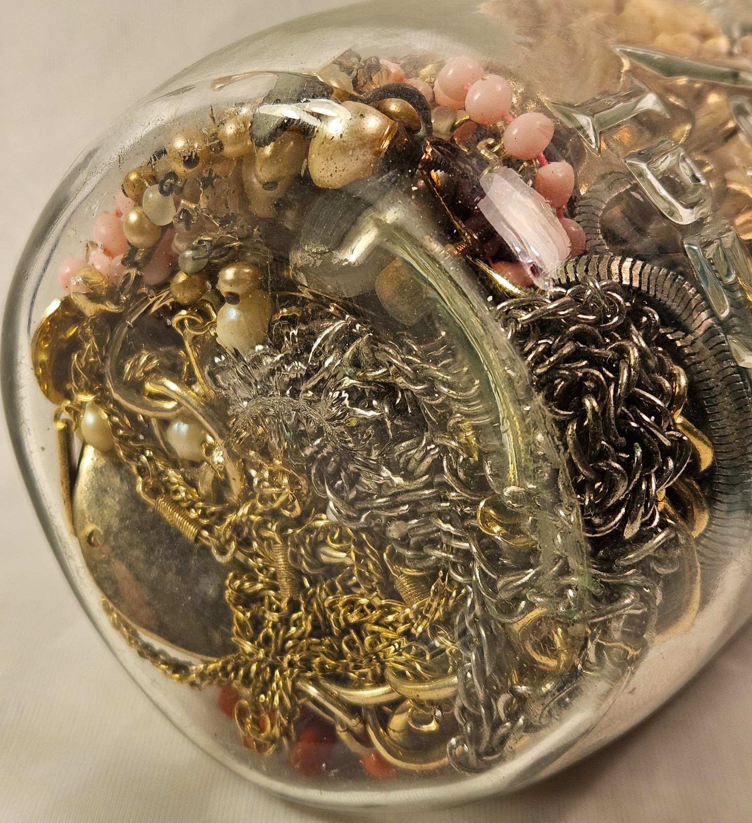 Vintage Ball Ideal Jar with #23 Lid Filled with Jewelry